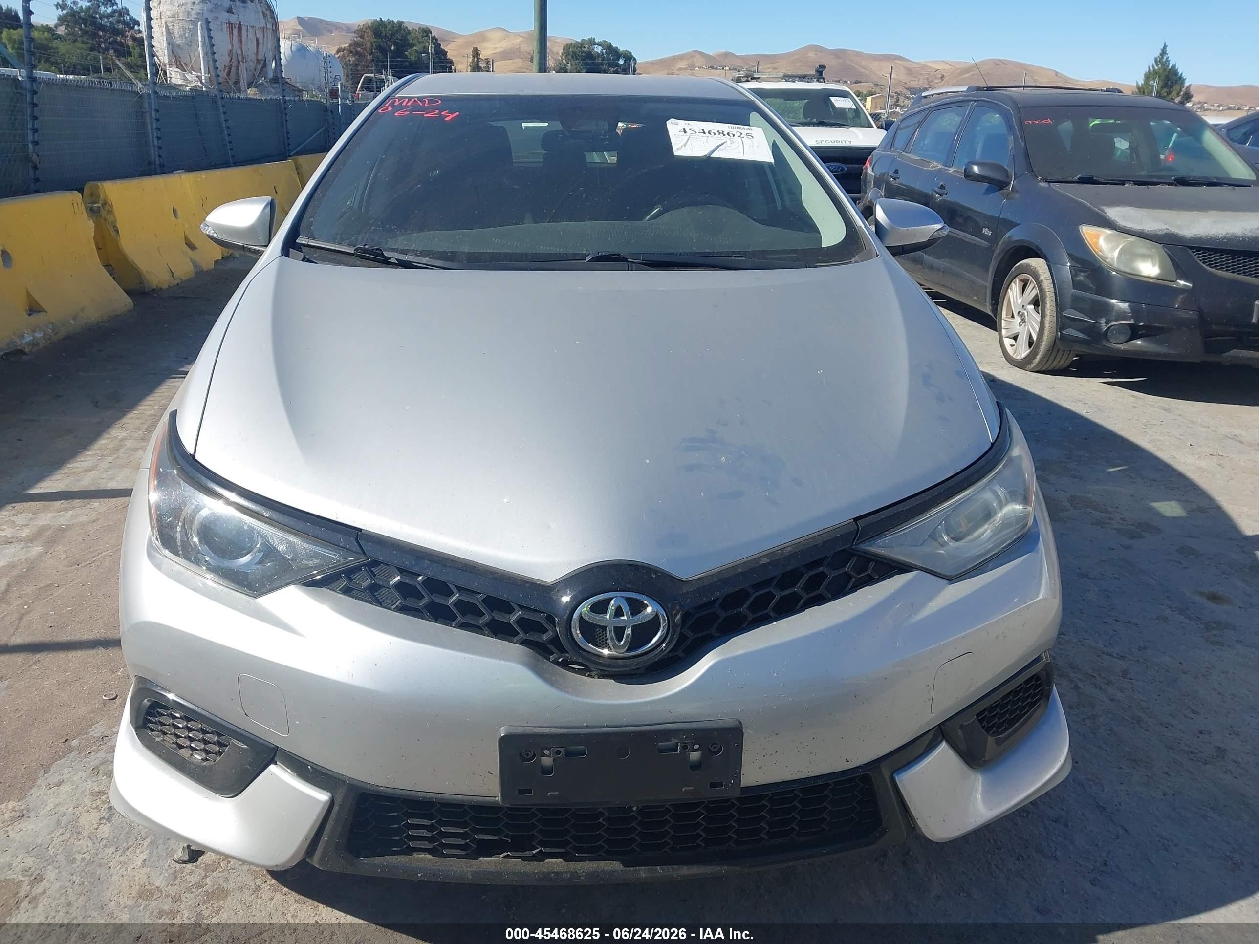 2017 Toyota Corolla VIN JTNKARJE0HJ549977 IAAI salvage auction — Unknown, Salvage (California), sold $4,150 on 2026-07-09 (photo 6)