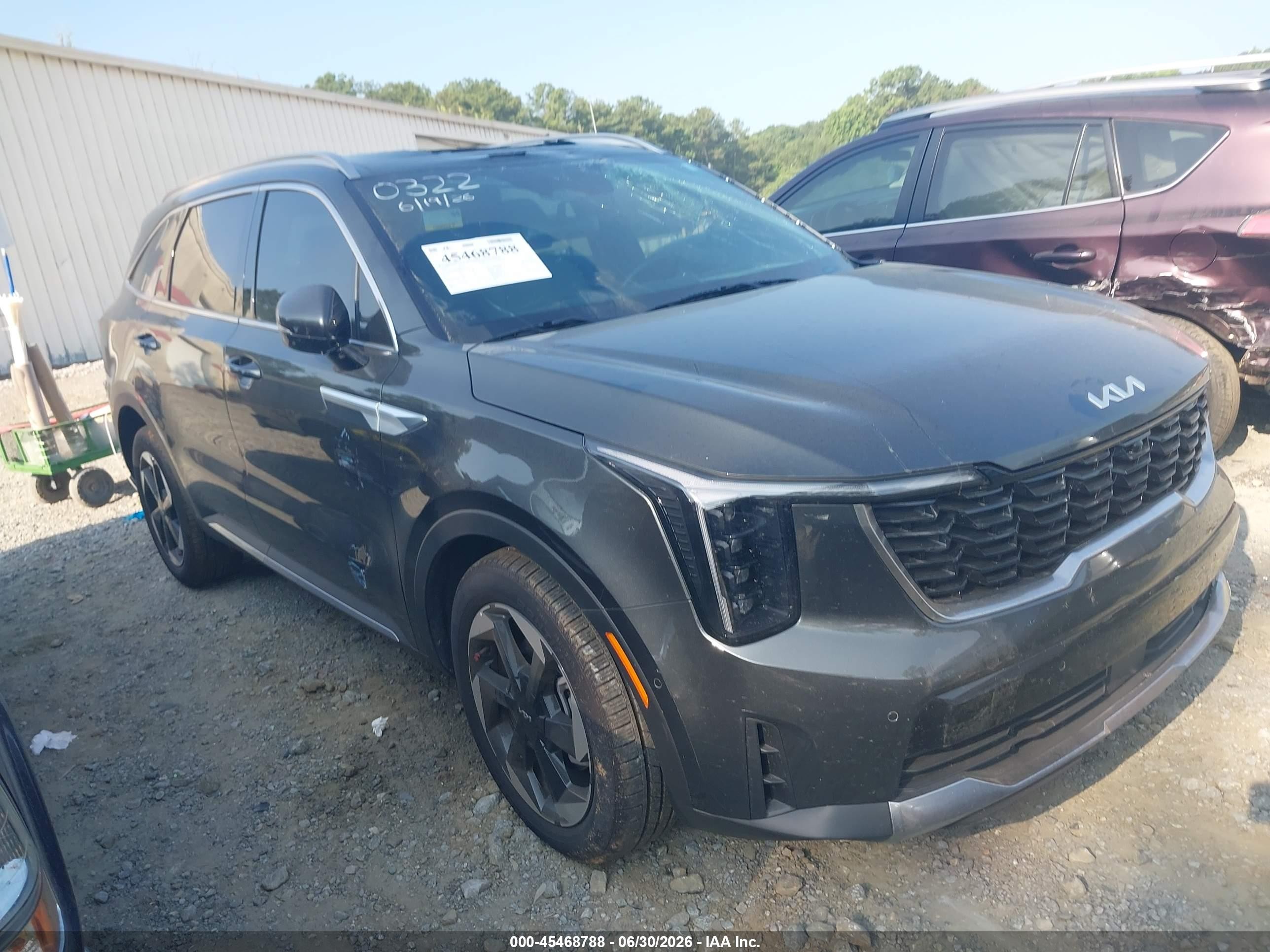 2025 Kia Sorento Hybrid VIN KNDRKDJG7S5410322 — IAAI salvage auction photo