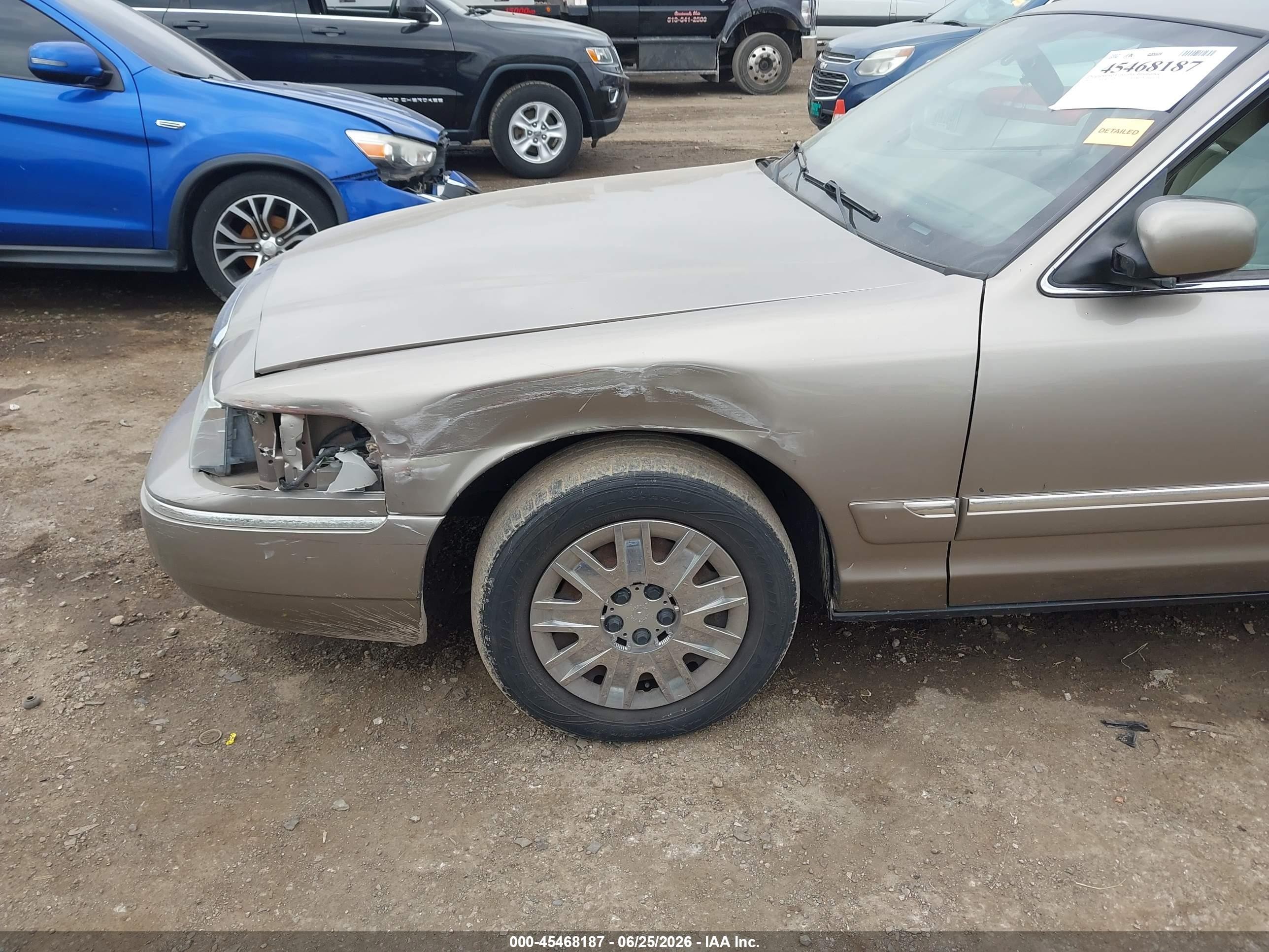 2005 Mercury Grand marquis VIN 2MEFM74W55X663321 IAAI salvage auction — Unknown, Salvage (Ohio), sold $350 on 2026-09-26 (photo 6)