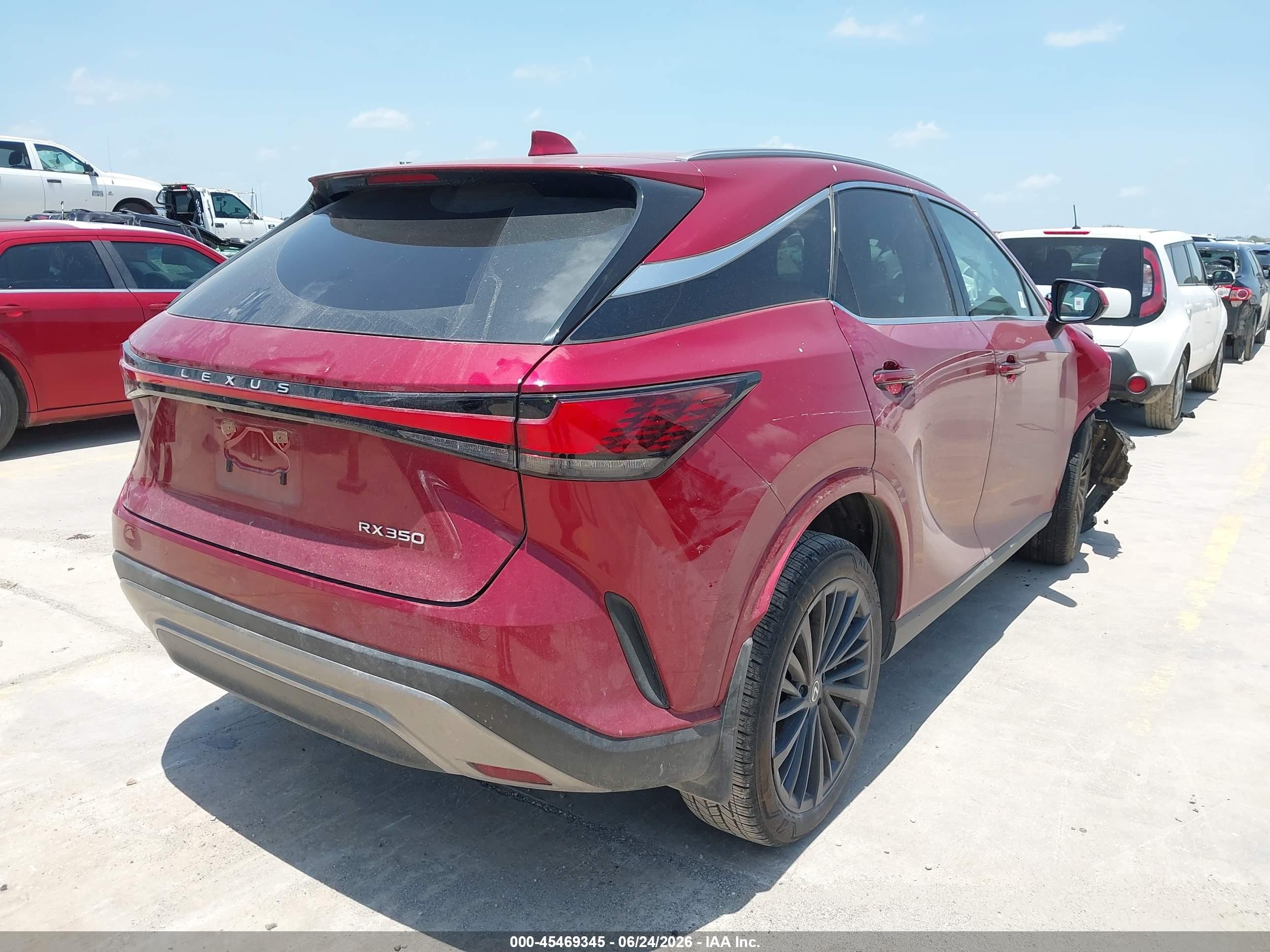2024 Lexus Rx VIN 2T2BAMBA3RC051722 IAAI salvage auction — Unknown, Original (Texas), sold $19,250 on 2026-08-24 (photo 4)