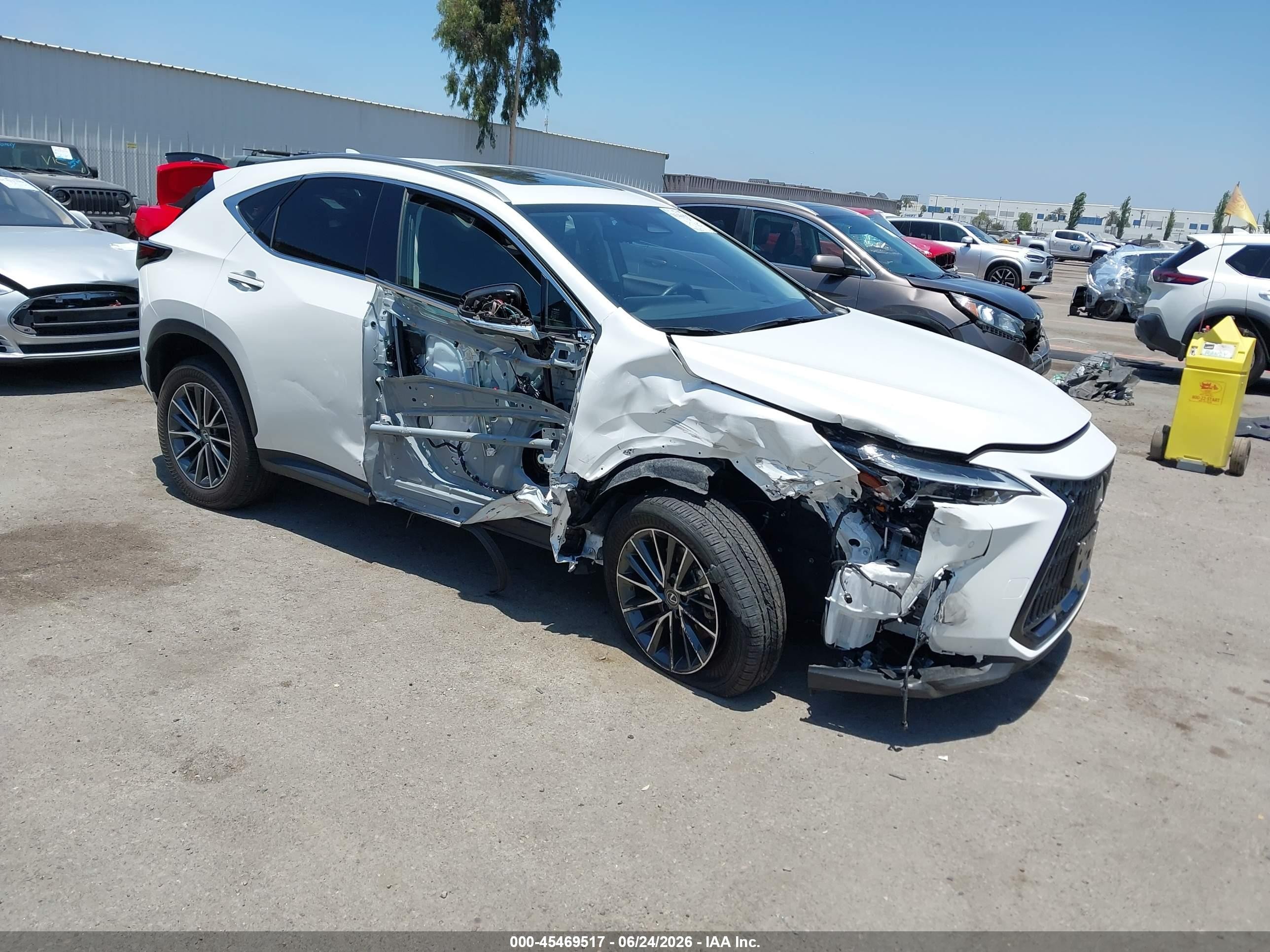 2025 Lexus NX 350h VIN JTJGKCEZ1S2060178 — IAAI salvage auction photo