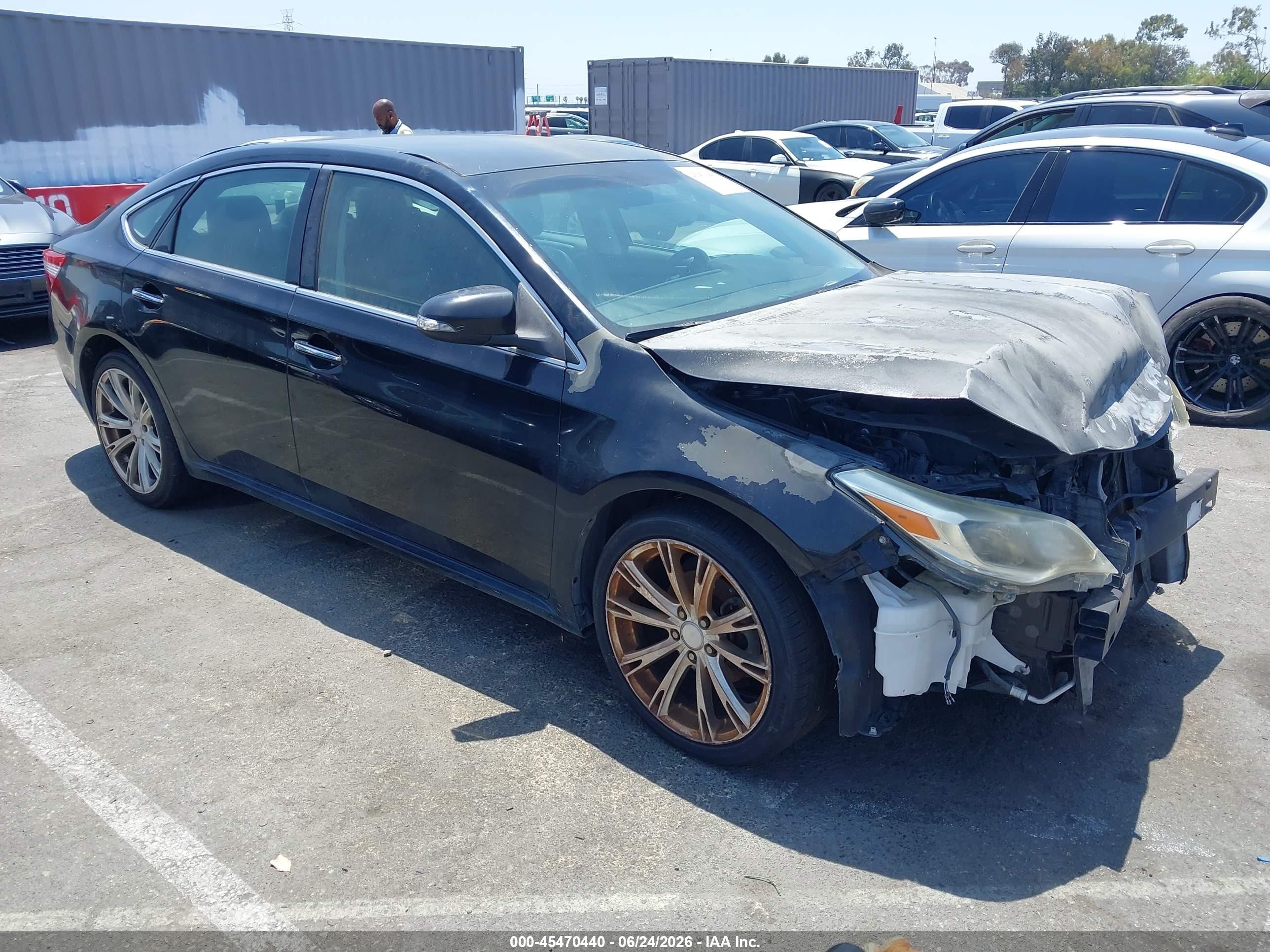 2013 Toyota Avalon VIN 4T1BK1EBXDU020883 IAAI salvage auction — Normal Wear, Salvage (California), sold $600 on 2026-07-09 (photo 1)