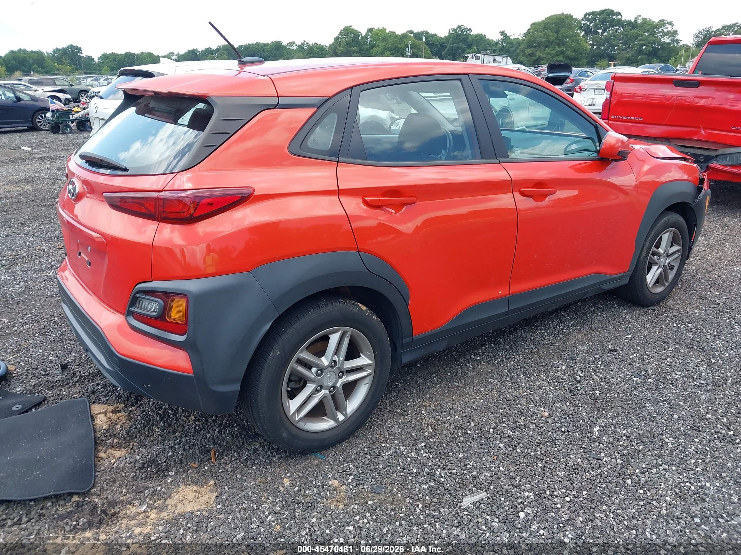 2020 Hyundai Kona VIN KM8K12AA9LU529092 IAAI salvage auction — Front End, Clear (South Carolina), sold $2,500 on 2026-09-08 (photo 4)