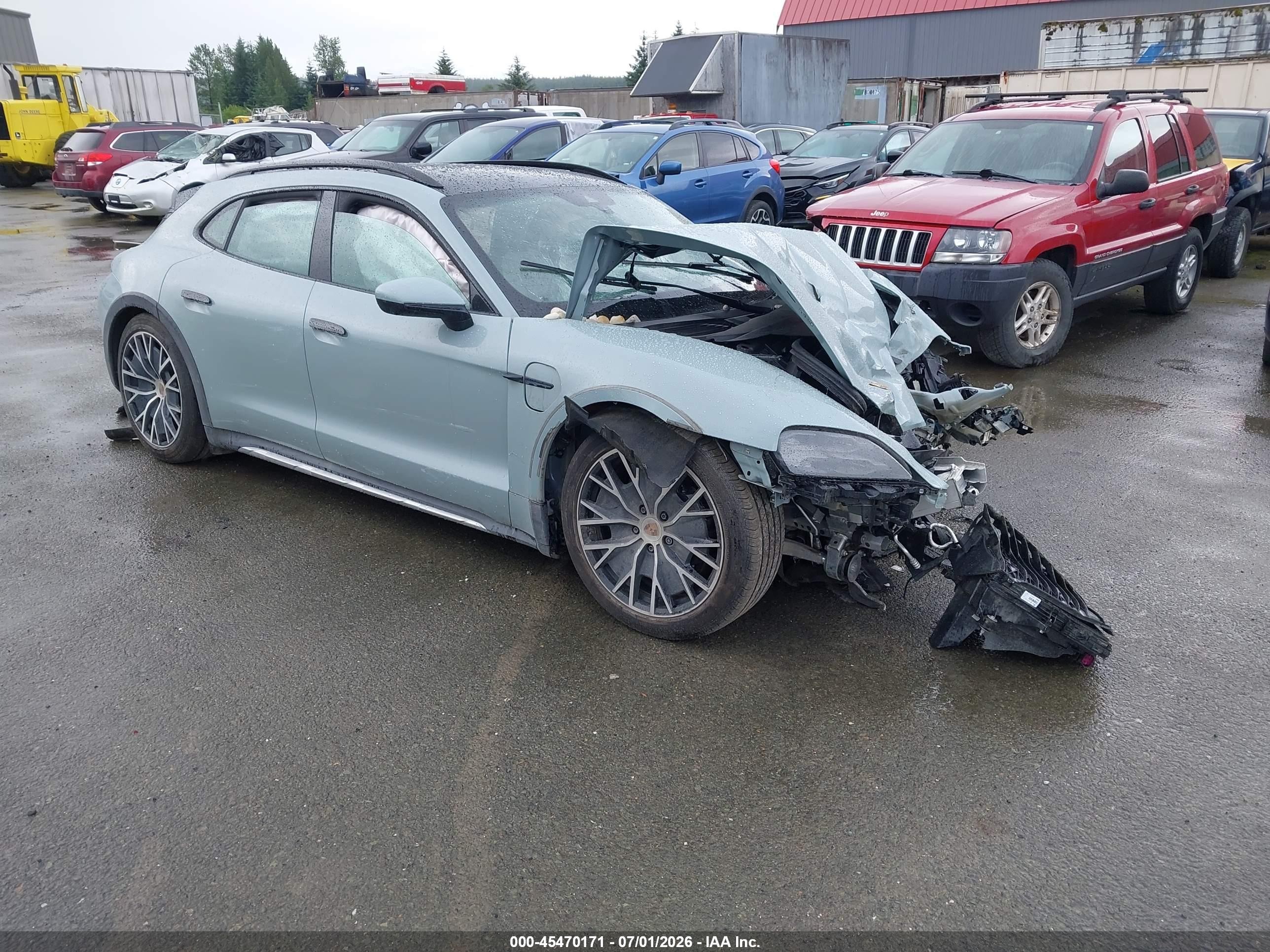 2025 Porsche Taycan VIN WP0BB2Y11SSA73335 — IAAI salvage auction photo