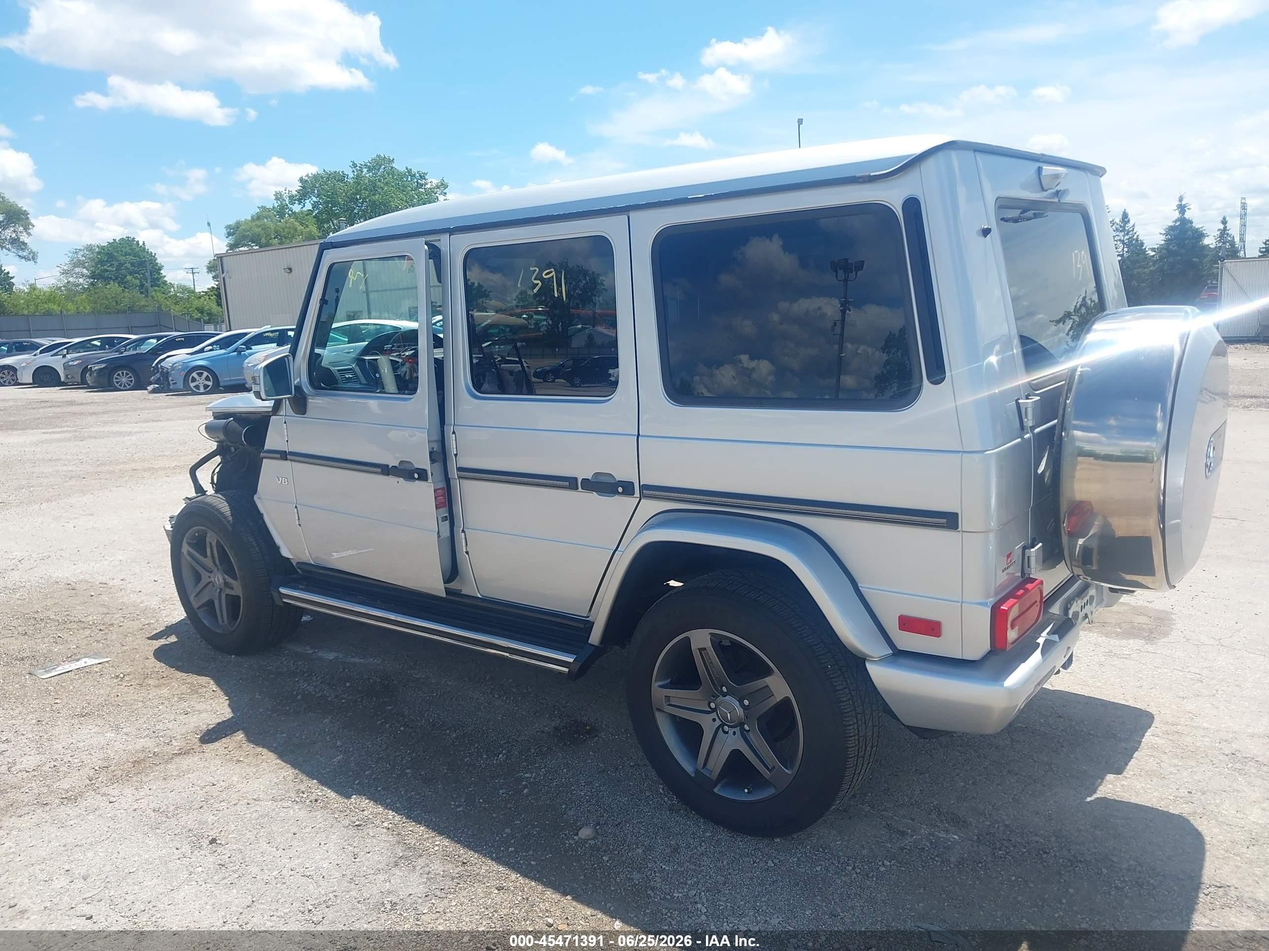 2017 Mercedes-Benz G-Class VIN WDCYC3KF9HX275604 IAAI salvage auction — Front End, Salvage (Illinois), sold $23,500 on 2026-08-23 (photo 3)