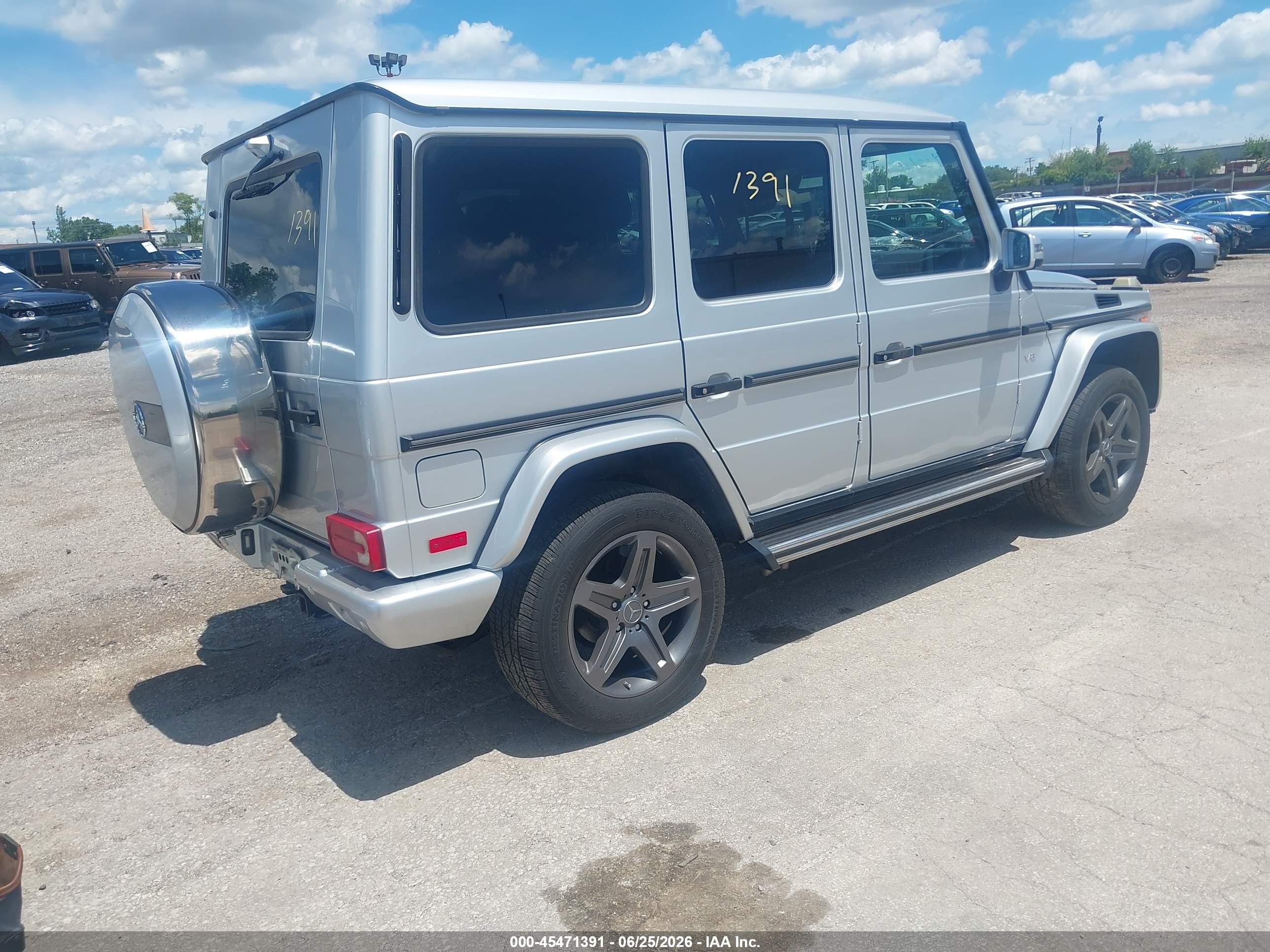 2017 Mercedes-Benz G-Class VIN WDCYC3KF9HX275604 IAAI salvage auction — Front End, Salvage (Illinois), sold $23,500 on 2026-08-23 (photo 4)
