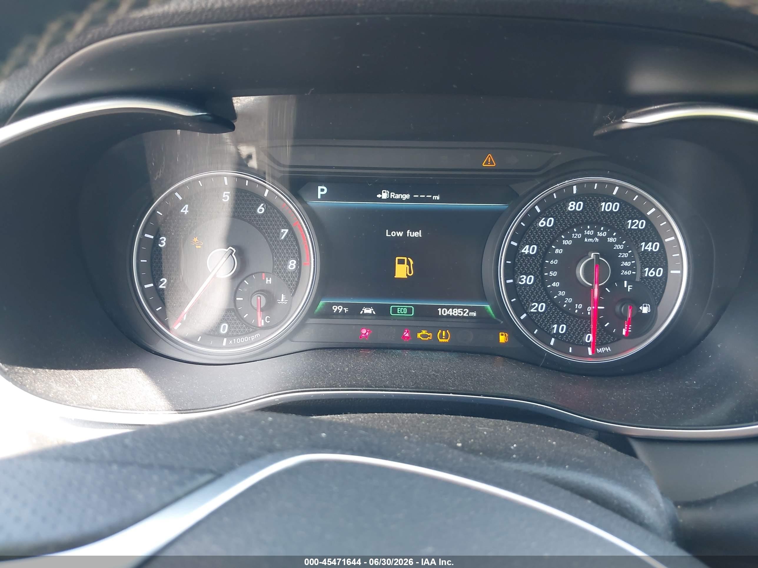2019 Genesis G70 VIN KMTG34LA9KU020150 IAAI salvage auction — Front End, Wait Title, sold $3,650 on 2026-09-20 (photo 7)