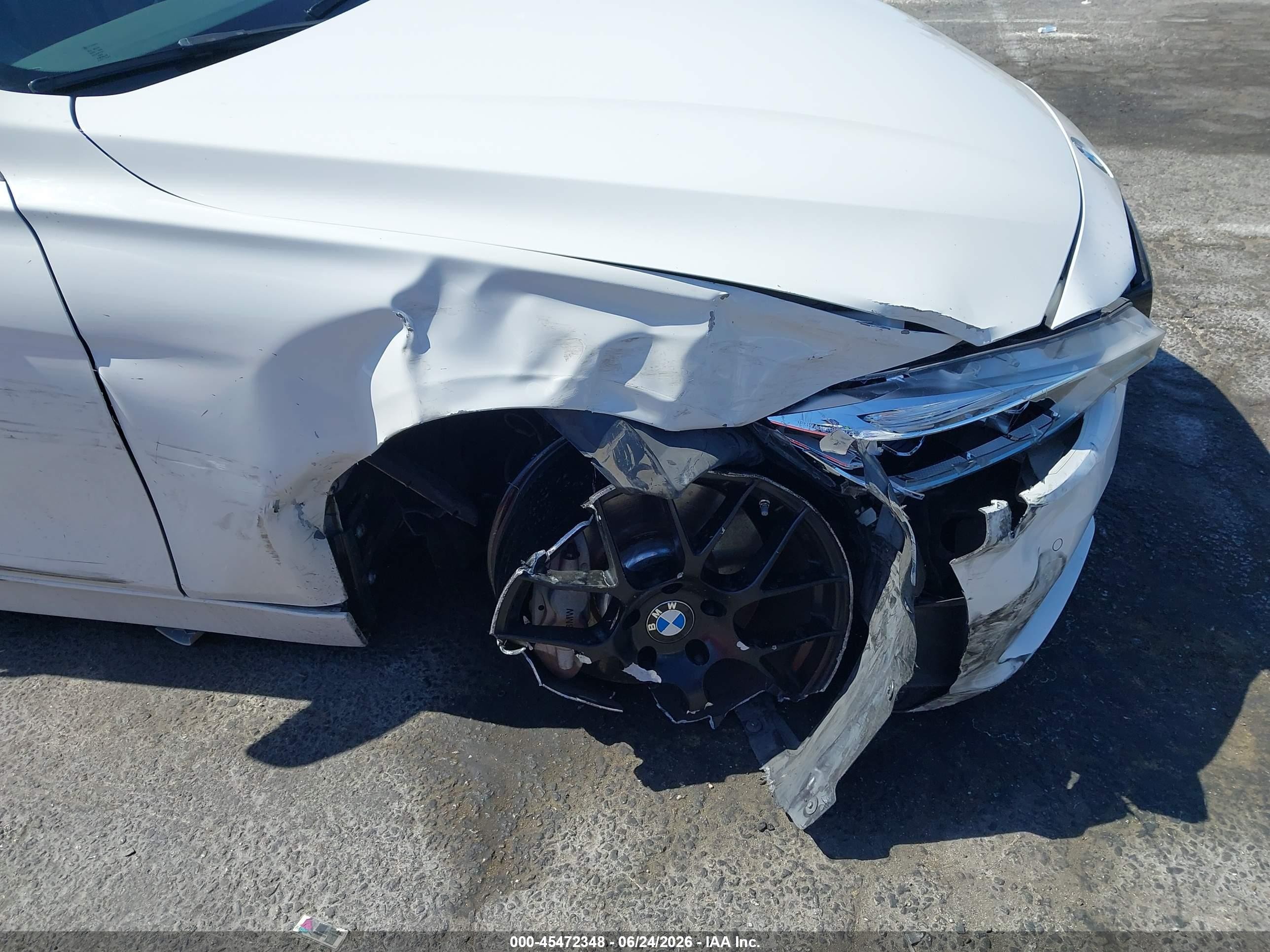 2016 BMW 3 Series VIN WBA8B3C59GK383468 IAAI salvage auction — Side, Salvage (California), sold $3,975 on 2026-07-09 (photo 6)
