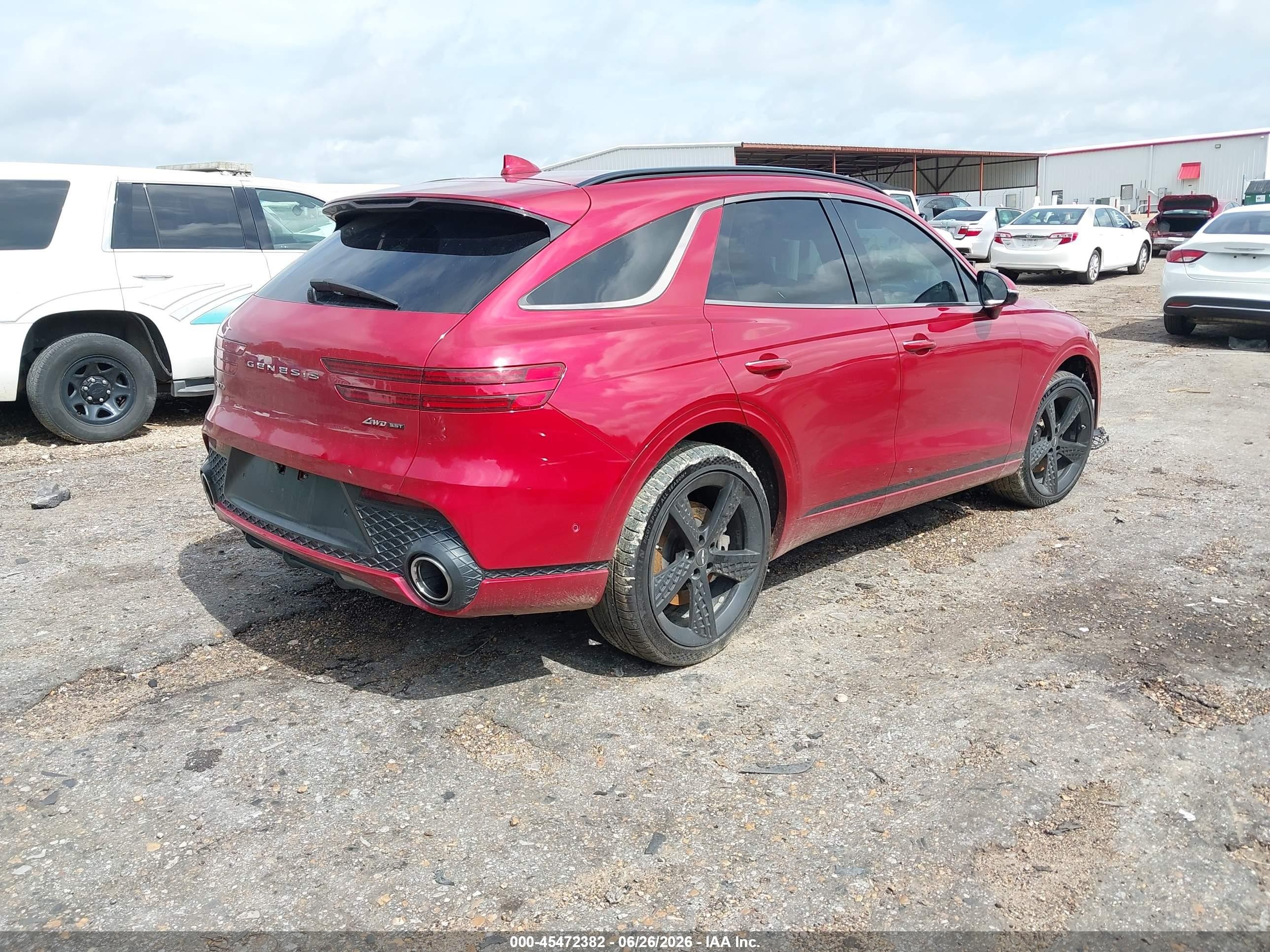 2022 Genesis Gv70 VIN KMUMCDTC8NU041642 IAAI salvage auction — Unknown, Salvage (Mississippi), sold $11,500 on 2026-09-10 (photo 4)