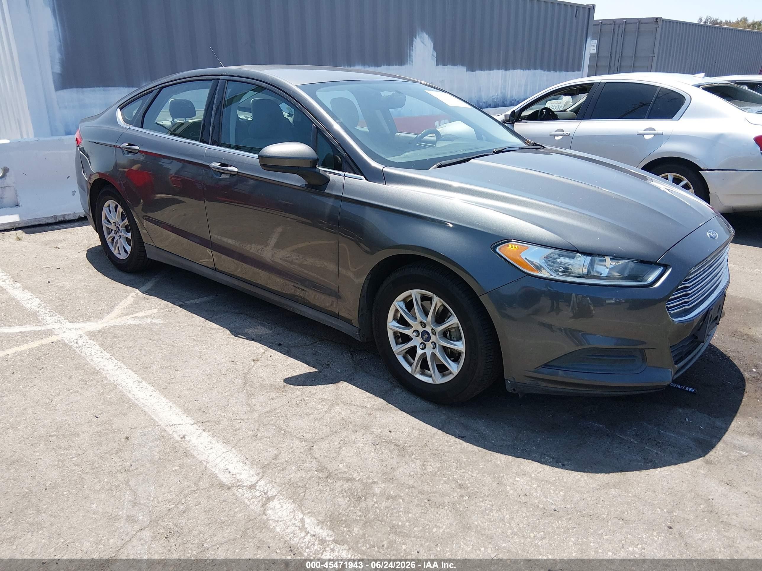 2016 Ford Fusion VIN 3FA6P0G73GR165985 IAAI salvage auction — Normal Wear, Clear - Dealer Only (California), sold $1,000 on 2026-07-09 (photo 1)