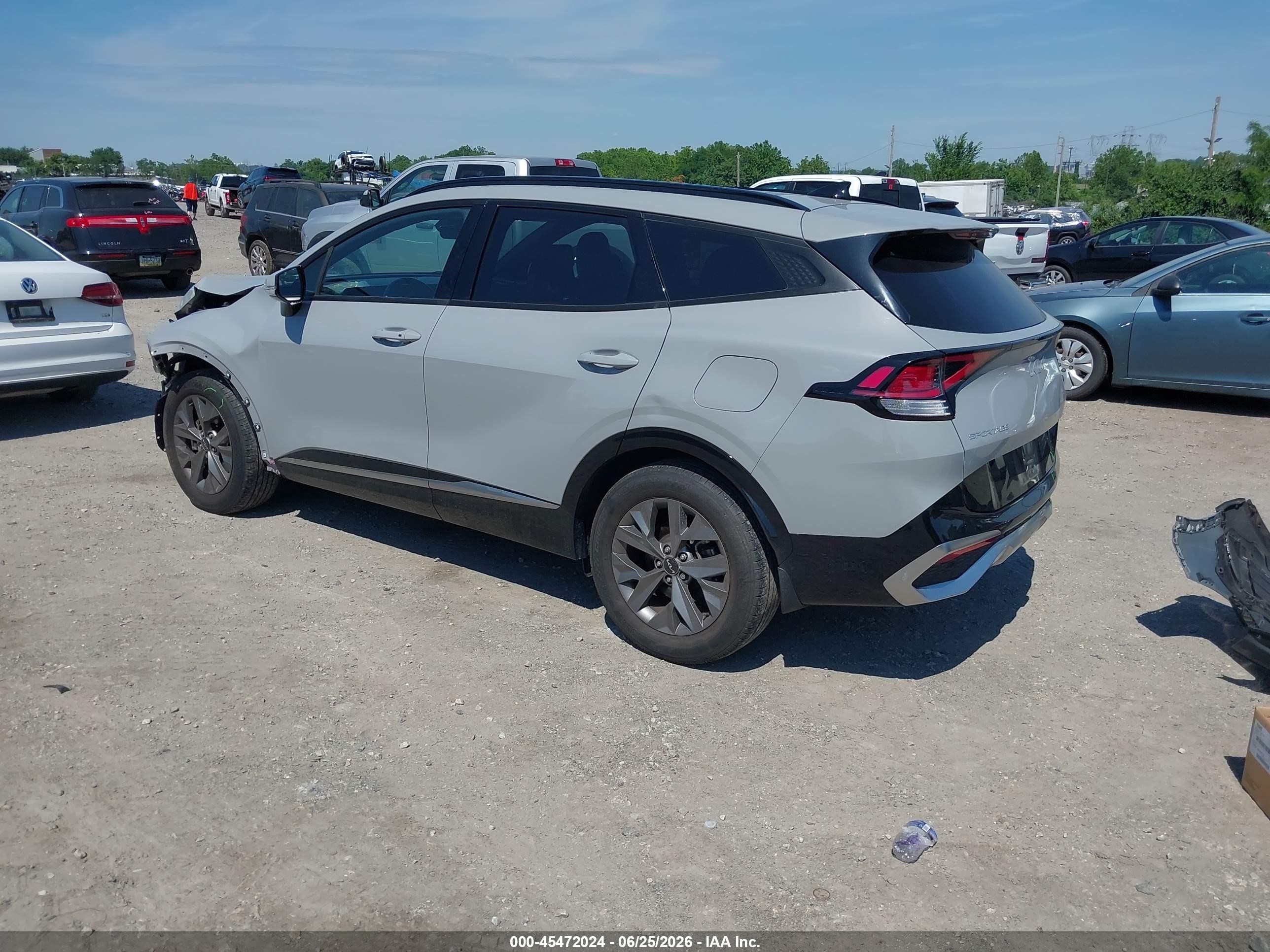 2023 Kia Sportage VIN 5XYK43AF9PG124564 IAAI salvage auction — Front End, Salvage (Pennsylvania), sold $8,000 on 2026-07-12 (photo 3)
