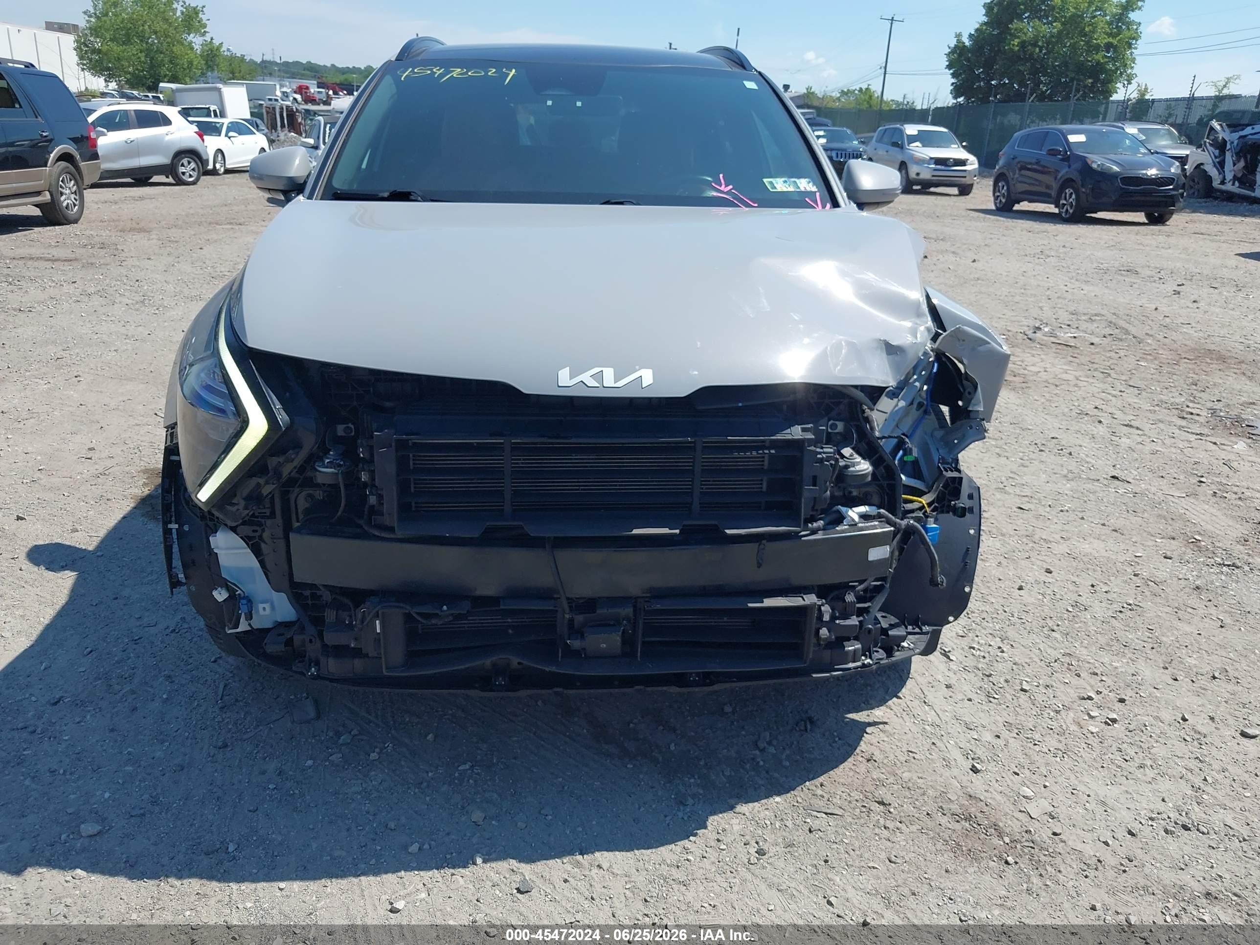 2023 Kia Sportage VIN 5XYK43AF9PG124564 IAAI salvage auction — Front End, Salvage (Pennsylvania), sold $8,000 on 2026-07-12 (photo 6)