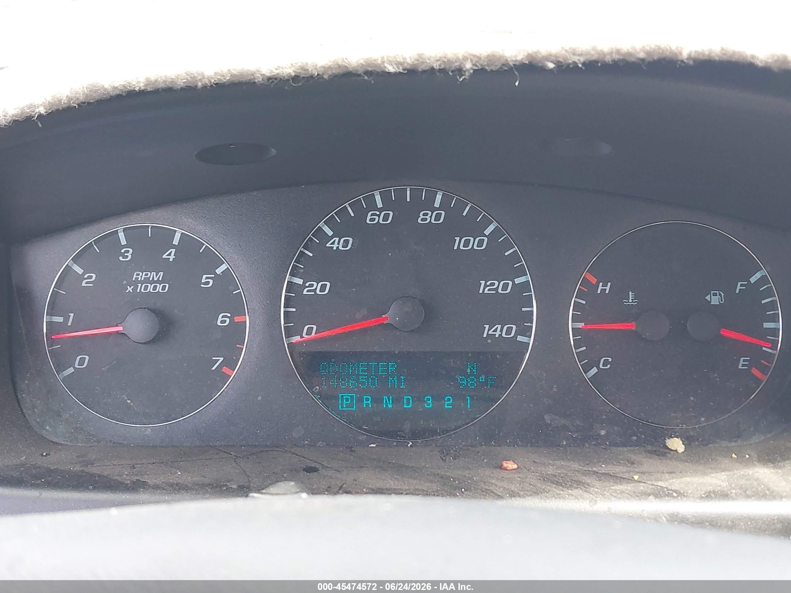 2011 Chevrolet Impala VIN 2G1WG5EK4B1305479 IAAI salvage auction — Normal Wear, Clear-Dealer Only (Arizona), sold $225 on 2026-07-02 (photo 7)