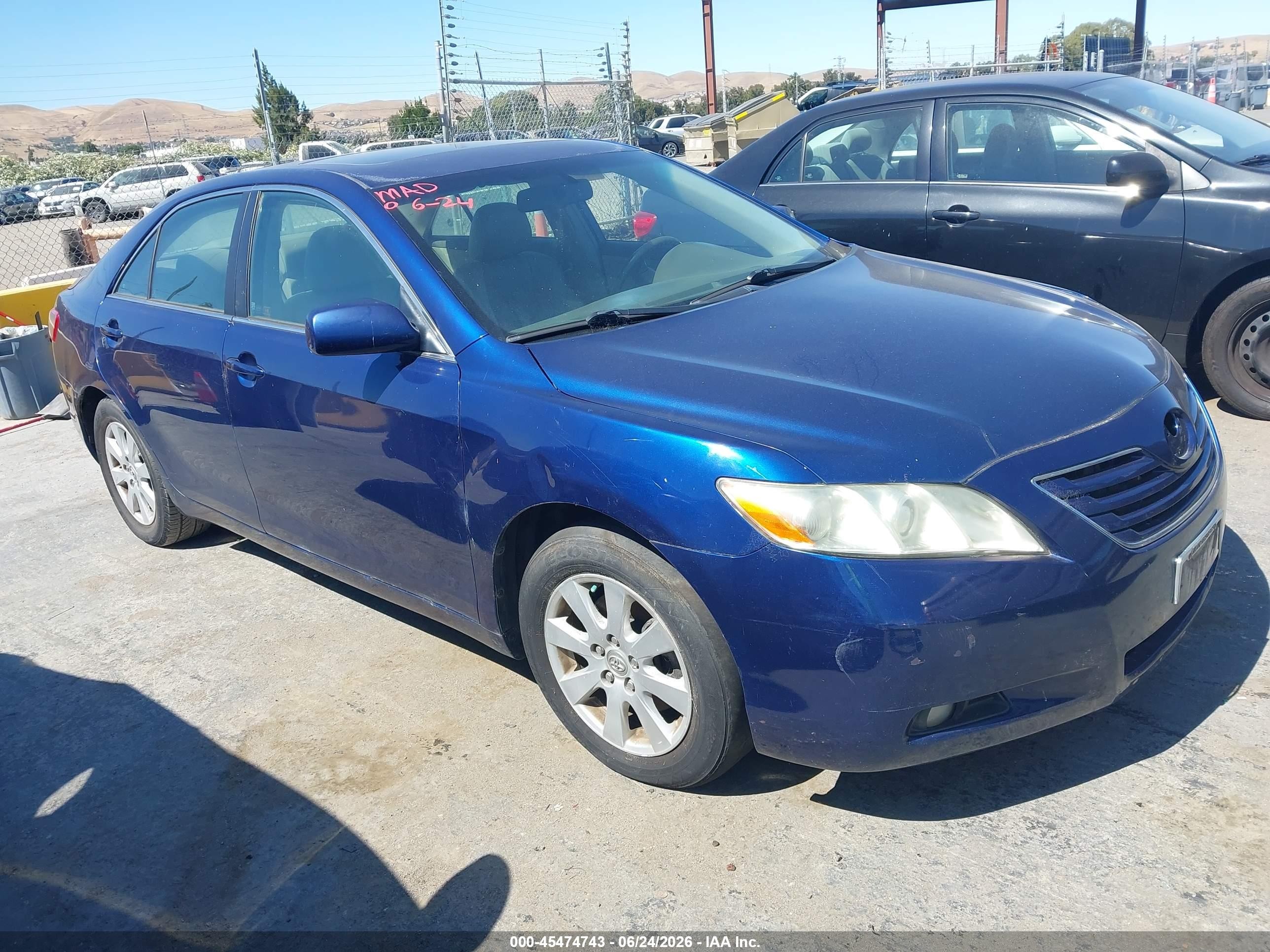 2008 Toyota Camry VIN 4T1BK46K48U058454 IAAI salvage auction — Normal Wear, Clear - Dealer Only (California), sold $825 on 2026-07-09 (photo 1)