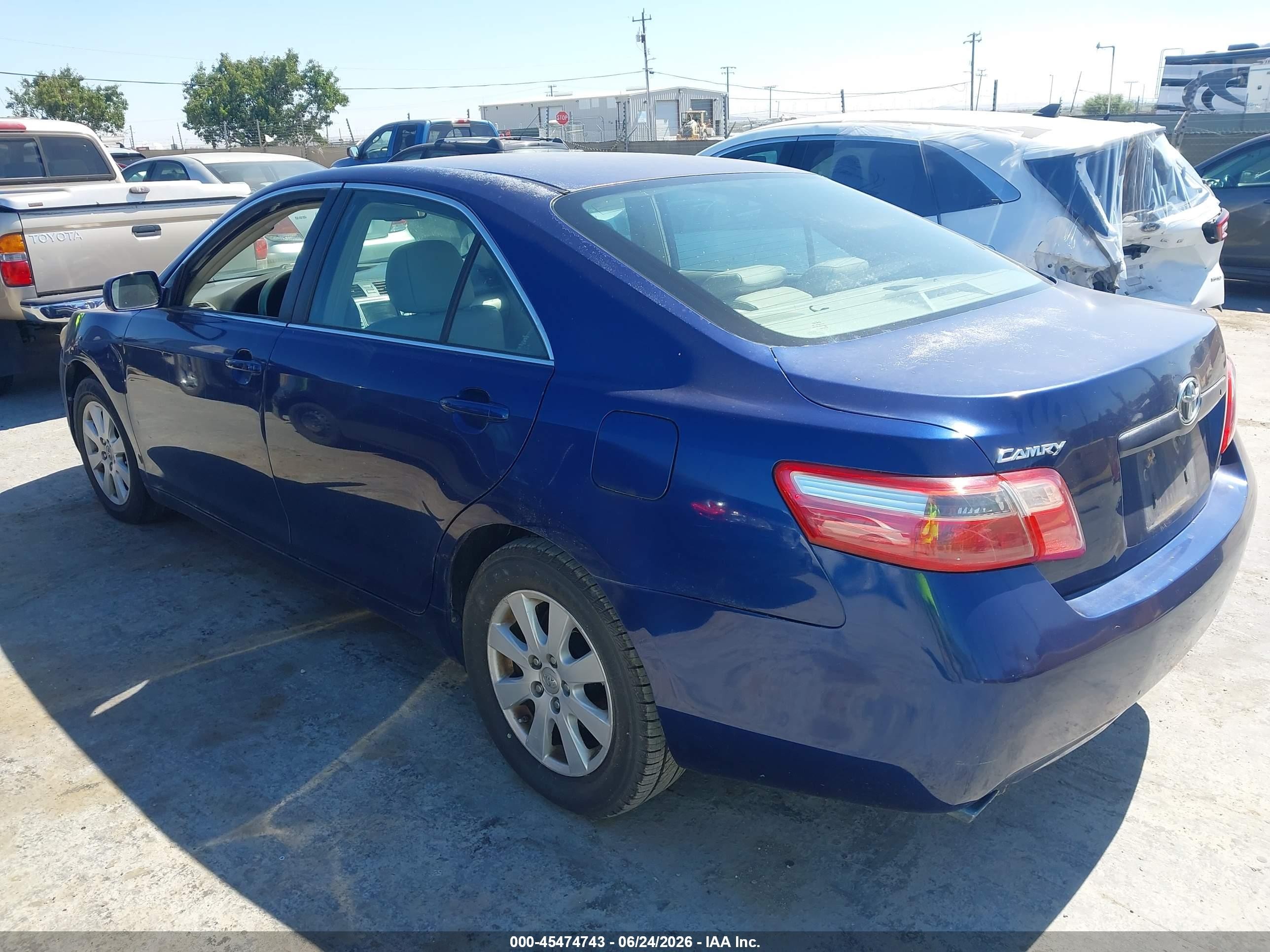 2008 Toyota Camry VIN 4T1BK46K48U058454 IAAI salvage auction — Normal Wear, Clear - Dealer Only (California), sold $825 on 2026-07-09 (photo 3)
