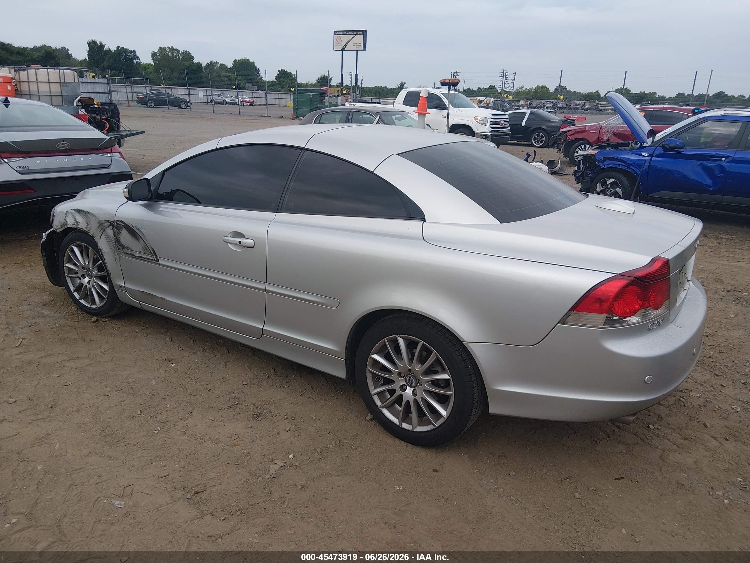 2008 Volvo C70 VIN YV1MC67238J052791 IAAI salvage auction — Front End, Clear (Arkansas), sold $350 on 2026-09-09 (photo 3)