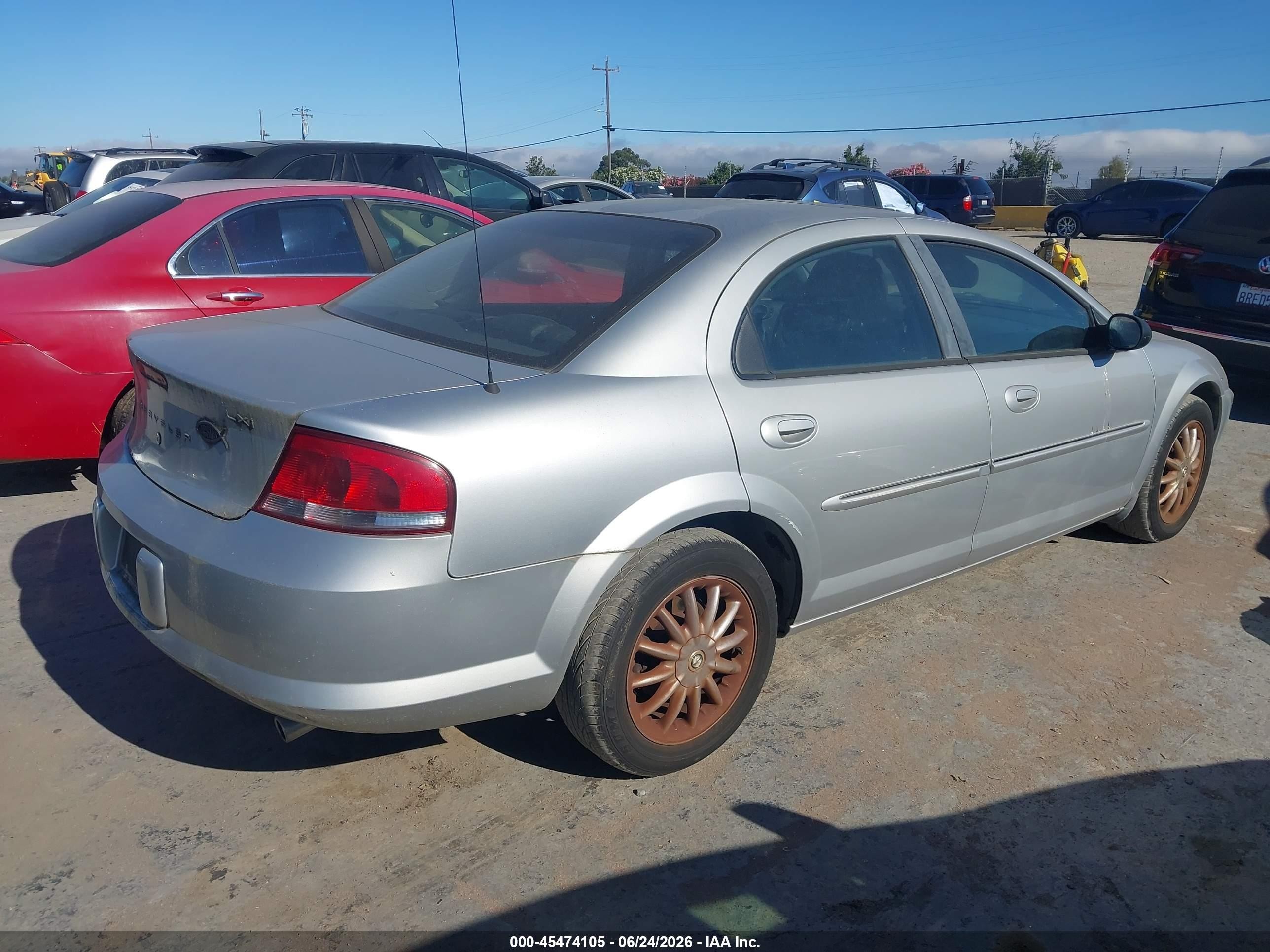 2002 Chrysler Sebring VIN 1C3AL56R72N188525 IAAI salvage auction — Normal Wear, Clear - Dealer Only (California), sold $350 on 2026-07-02 (photo 4)