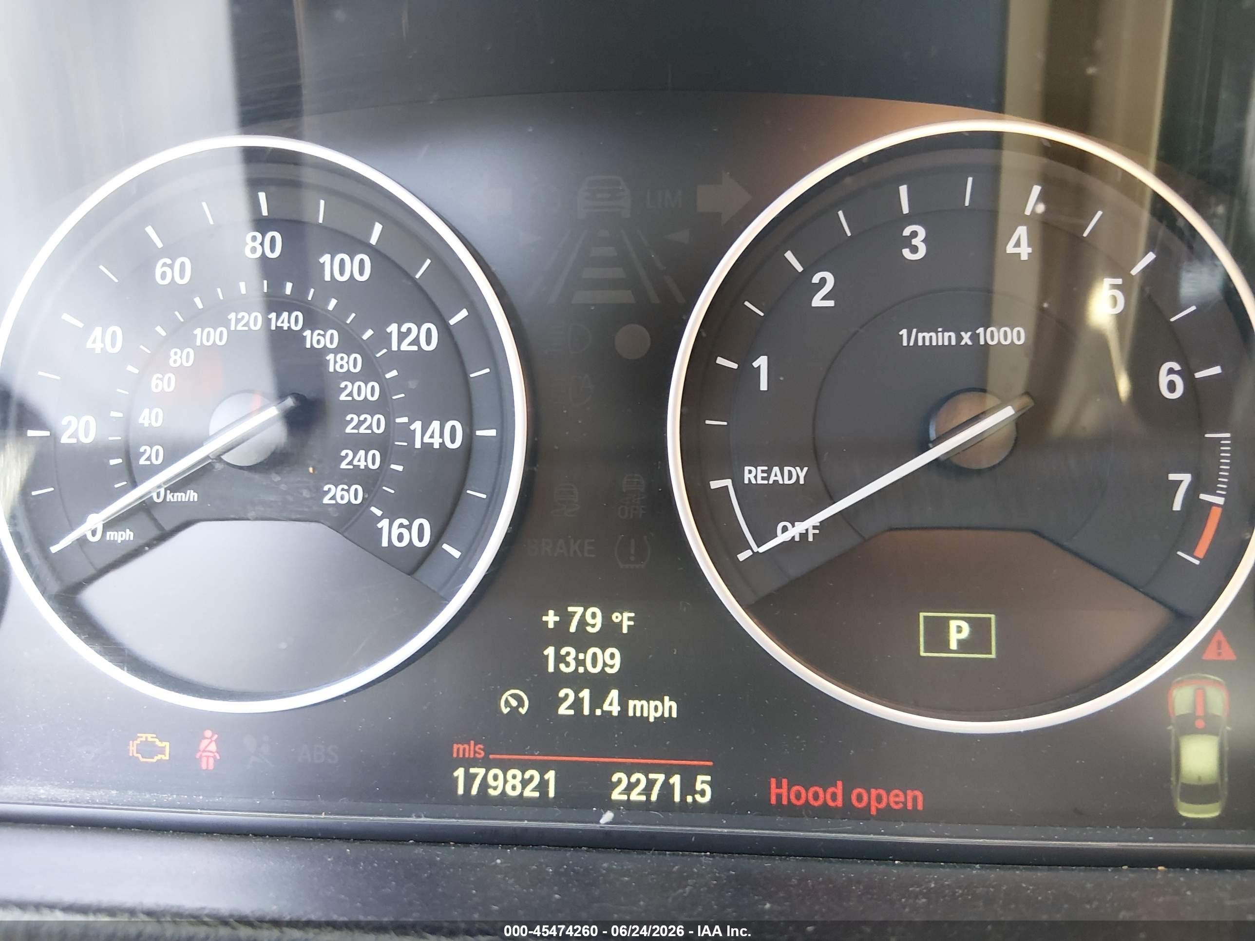 2013 BMW 3 Series VIN WBA3A5C53DF351922 IAAI salvage auction — Normal Wear, Salvage Title - Dealer (California), sold $650 on 2026-07-09 (photo 7)