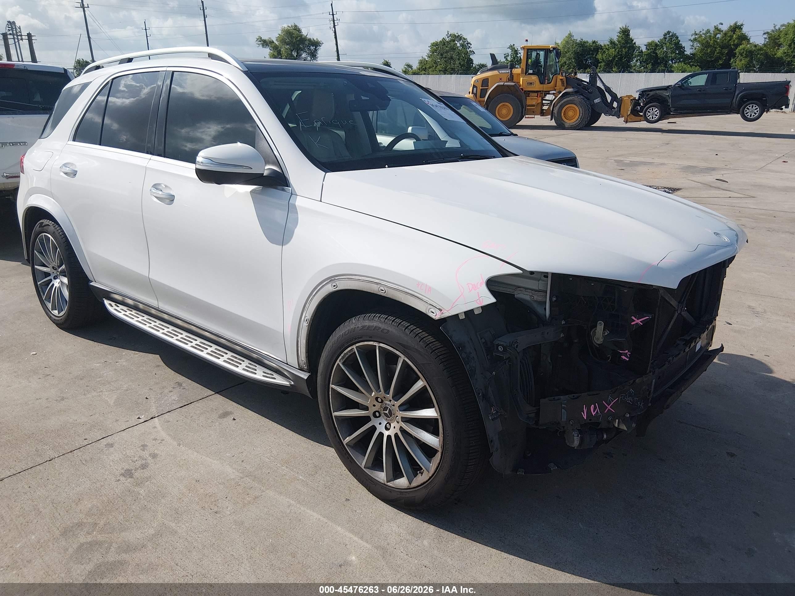 2021 Mercedes-Benz GLE-Class VIN 4JGFB4JE2MA457667 — IAAI salvage auction photo