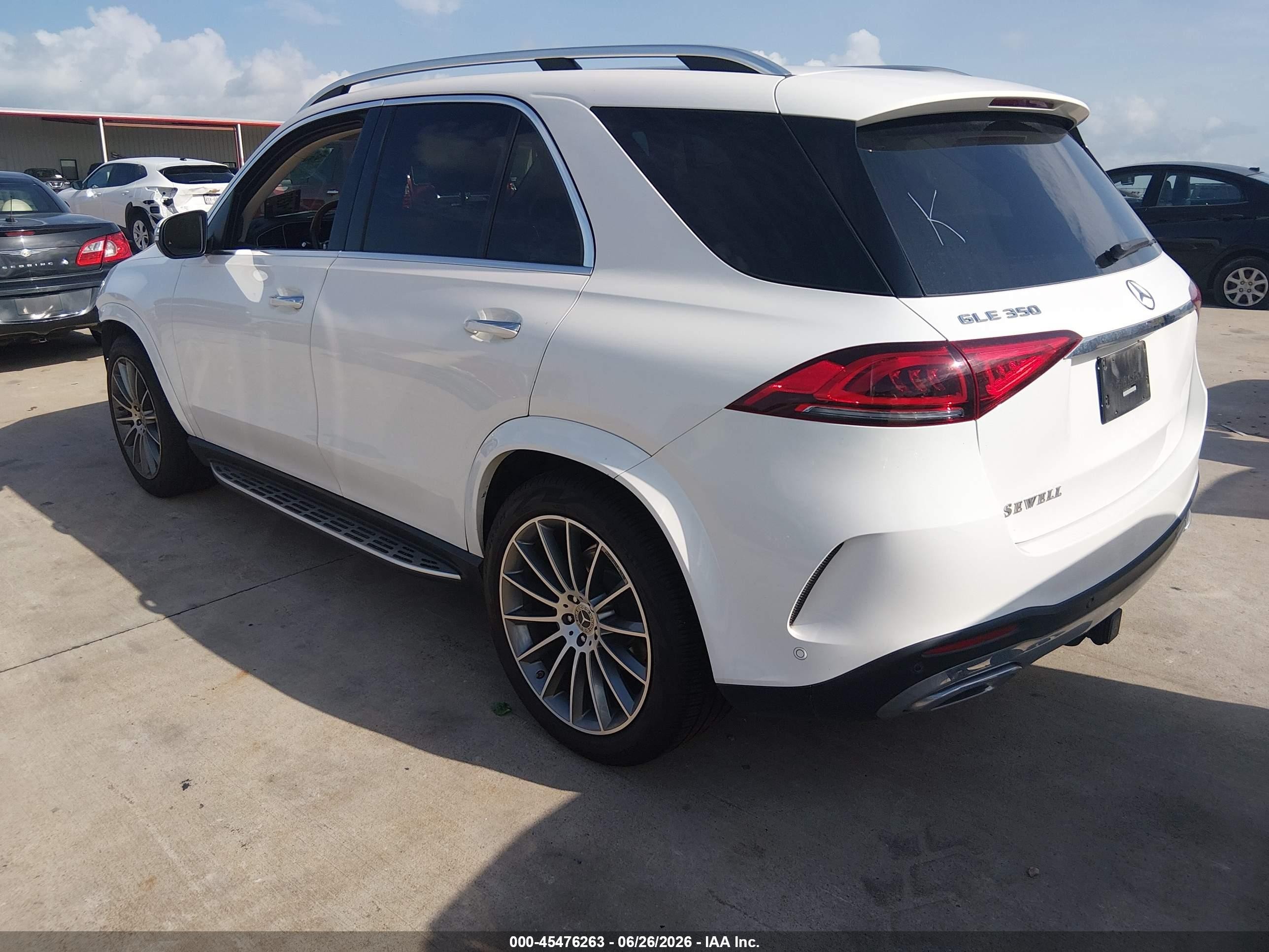 2021 Mercedes-benz Gle VIN 4JGFB4JE2MA457667 IAAI salvage auction — Front End, Original (Texas), sold $21,700 on 2026-08-28 (photo 3)