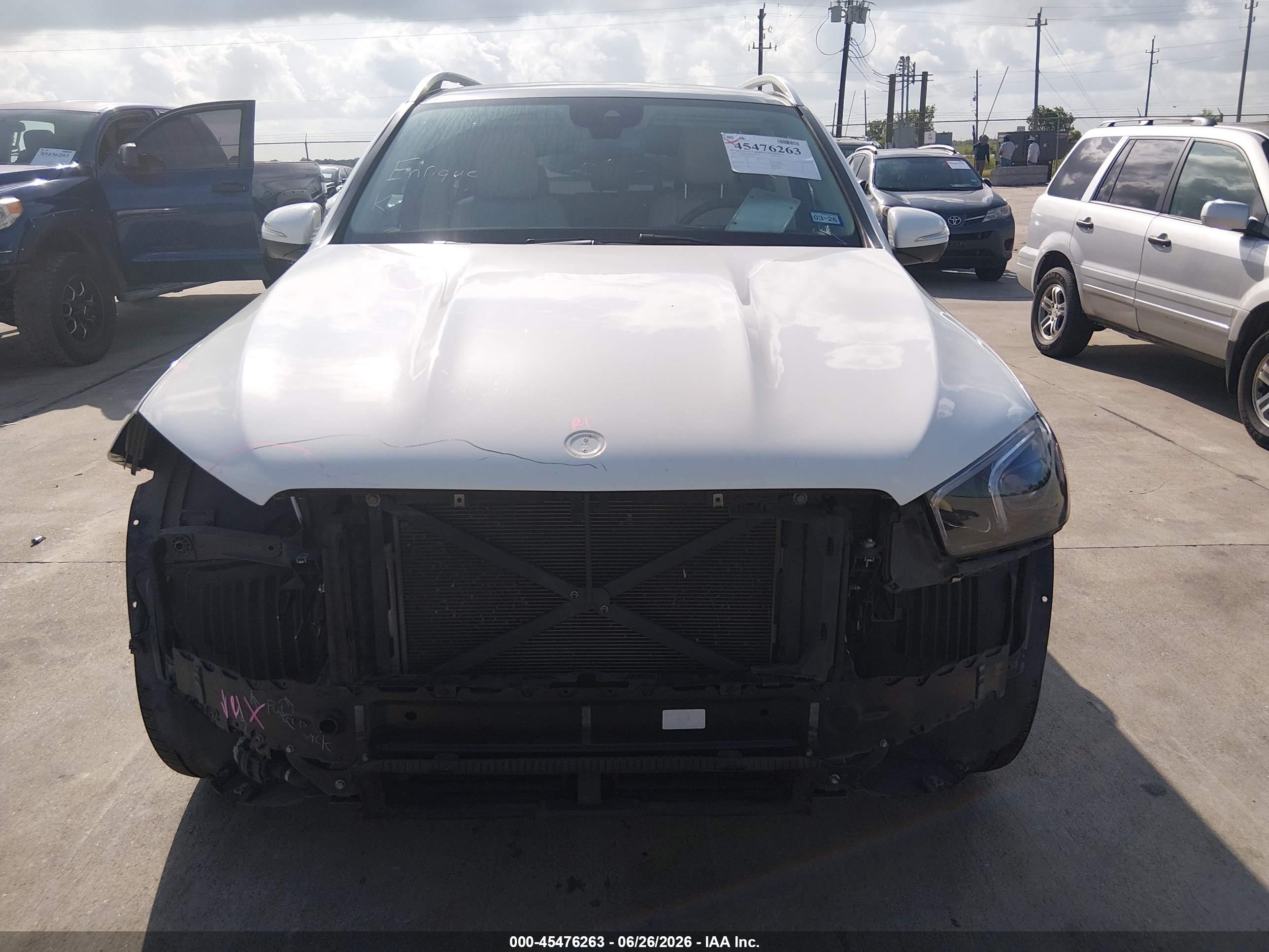 2021 Mercedes-benz Gle VIN 4JGFB4JE2MA457667 IAAI salvage auction — Front End, Original (Texas), sold $21,700 on 2026-08-28 (photo 6)