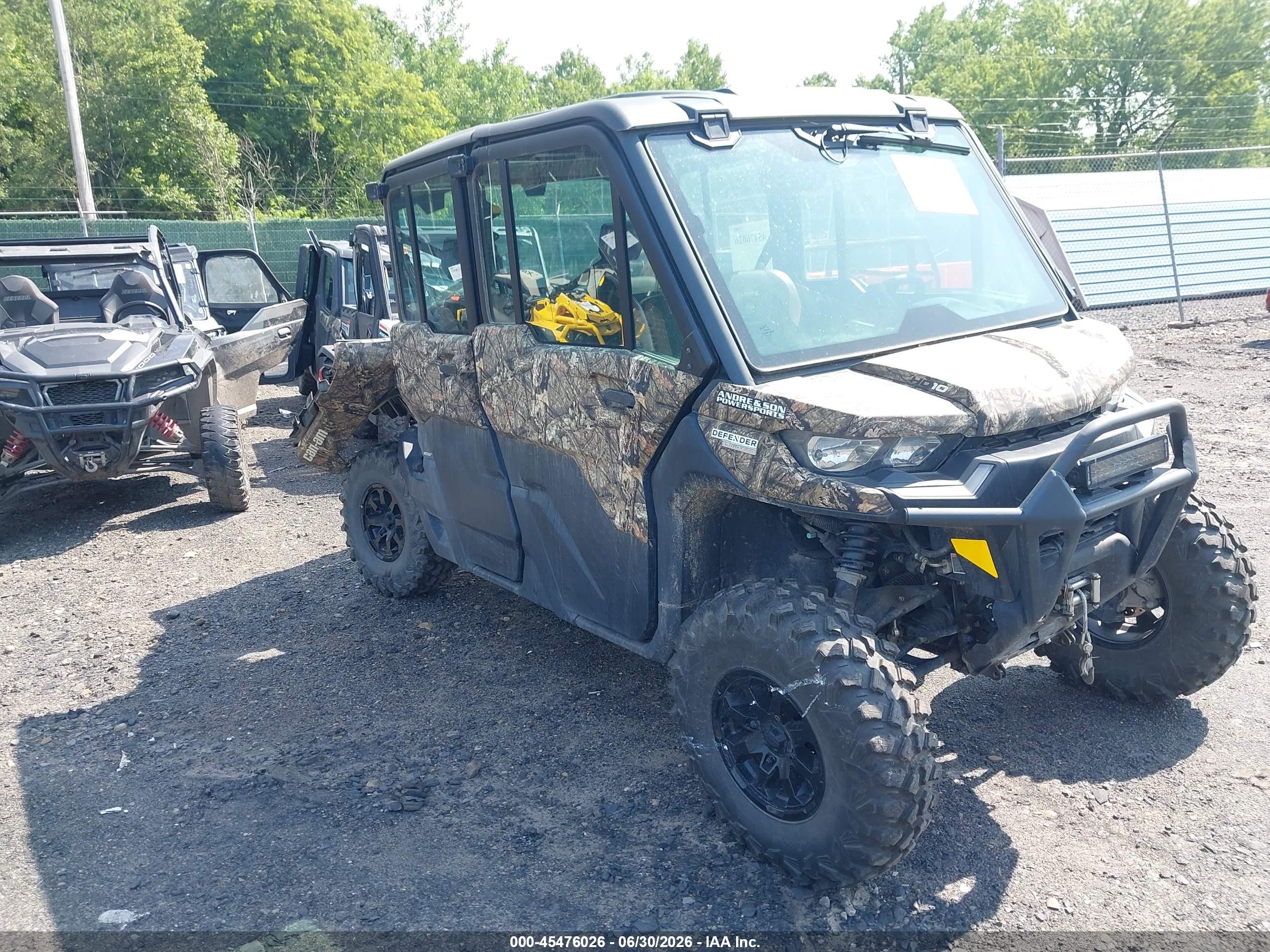 2023 Can-Am Defender VIN 3JBUUAX40PK008786 — IAAI salvage auction photo