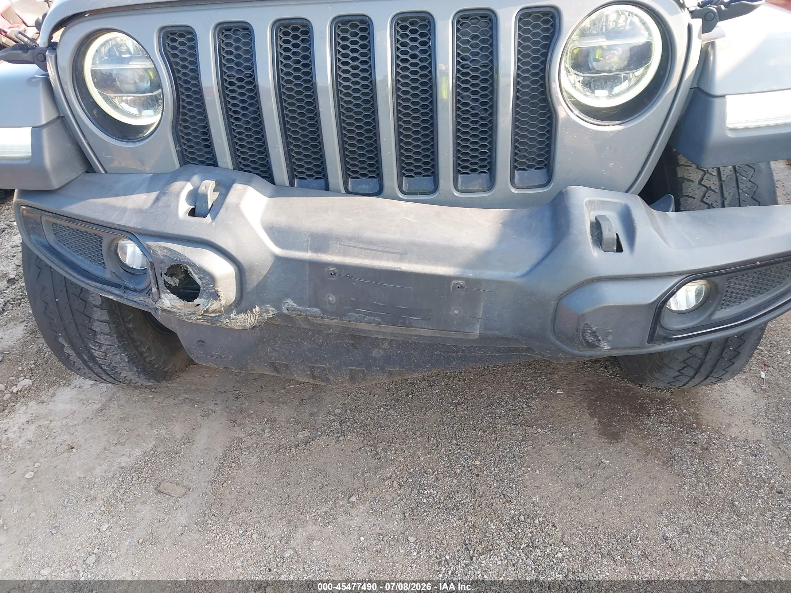 2021 Jeep Wrangler unlimited VIN 1C4HJXENXMW563976 IAAI salvage auction — Front End, Salvage (Oklahoma), sold $8,275 on 2026-09-22 (photo 6)