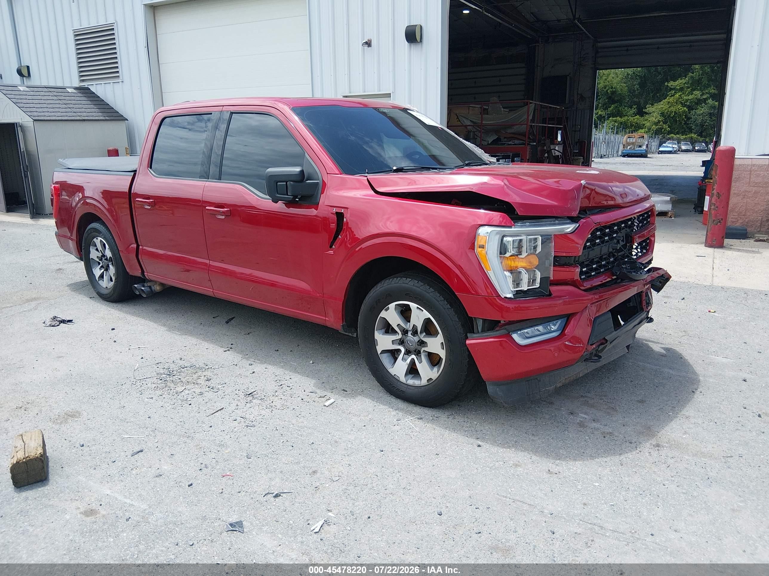2021 Ford F-150 VIN 1FTFW1E59MKE38190 — IAAI salvage auction photo