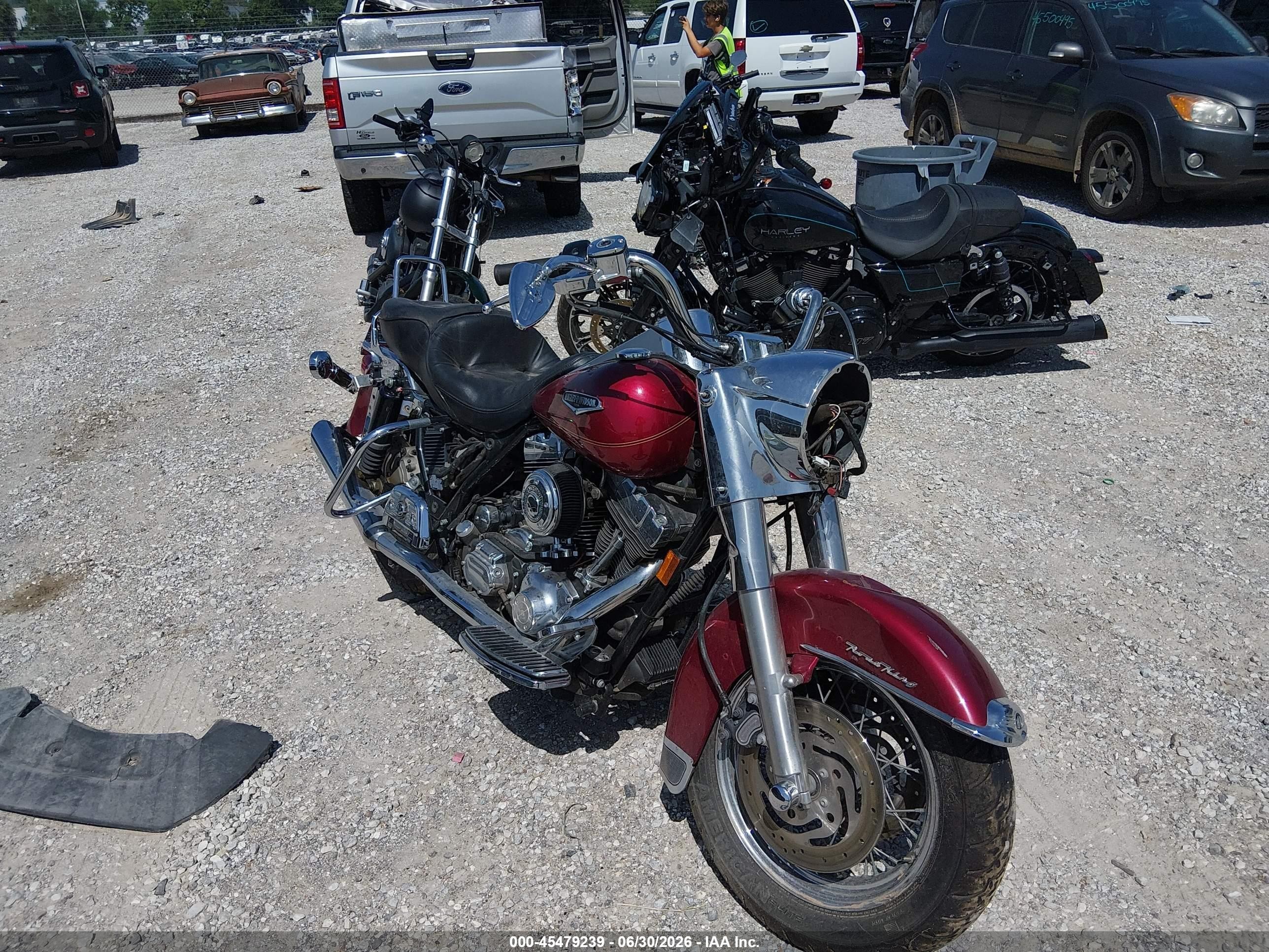 2004 Harley-davidson Flhrci VIN 1HD1FRW114Y737804 IAAI salvage auction — Water/Flood, Salvage (Missouri), sold $250 on 2026-09-08 (photo 1)