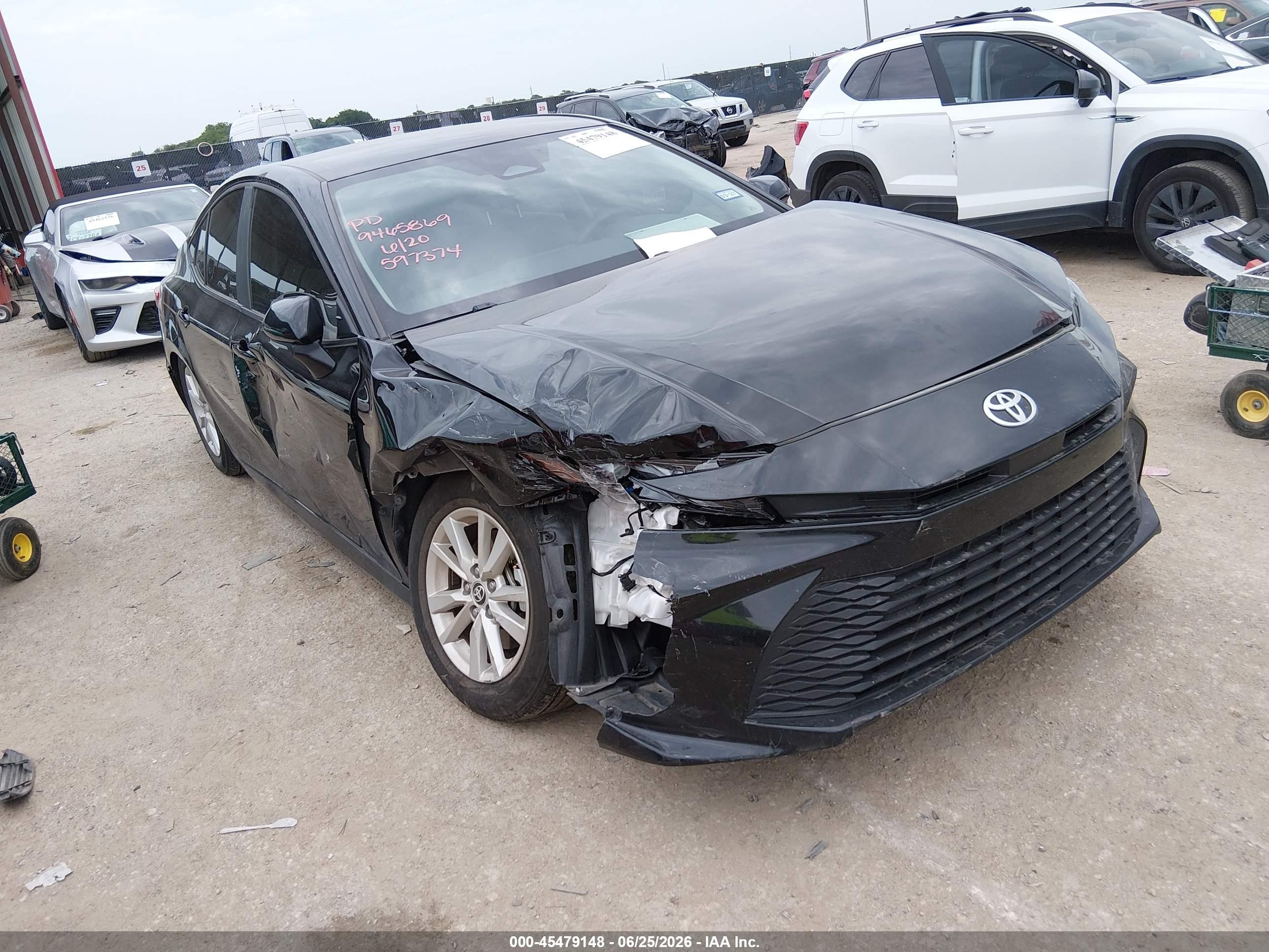 2025 Toyota Camry VIN 4T1DAACK8SU597374 — IAAI salvage auction photo
