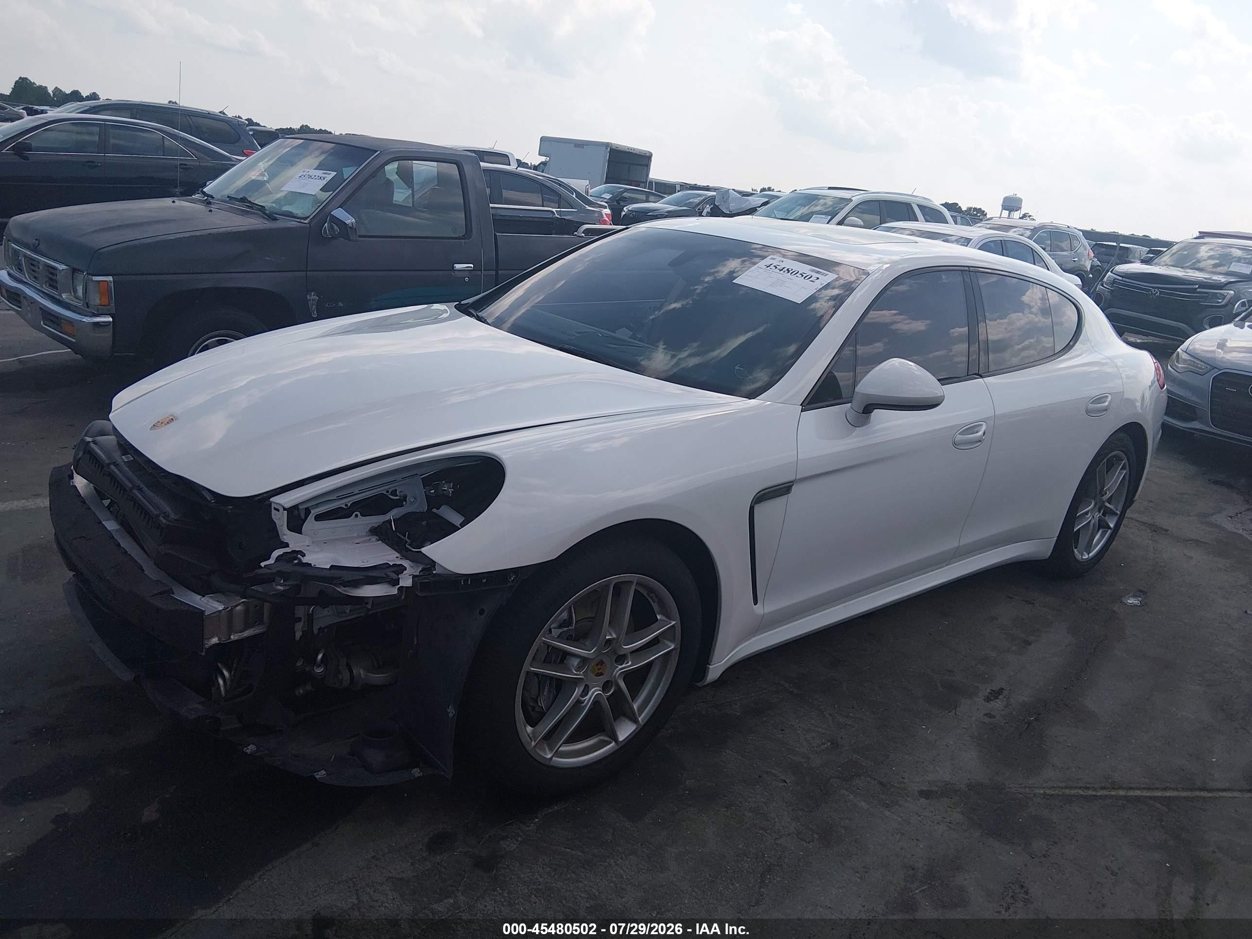 2016 Porsche Panamera VIN WP0AA2A78GL007506 IAAI salvage auction — Front End, Salvage (North Carolina), sold $2,250 on 2026-09-09 (photo 2)
