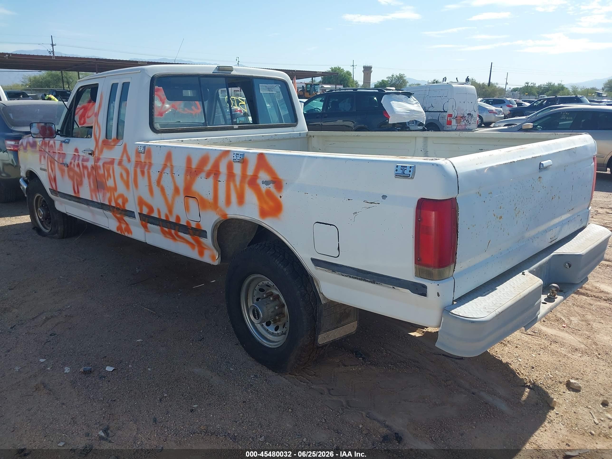 1987 Ford F-250 VIN 1FTHX25L2HKB06379 IAAI salvage auction — Normal Wear, Clear-Dealer Only (Arizona), sold $100 on 2026-07-09 (photo 3)