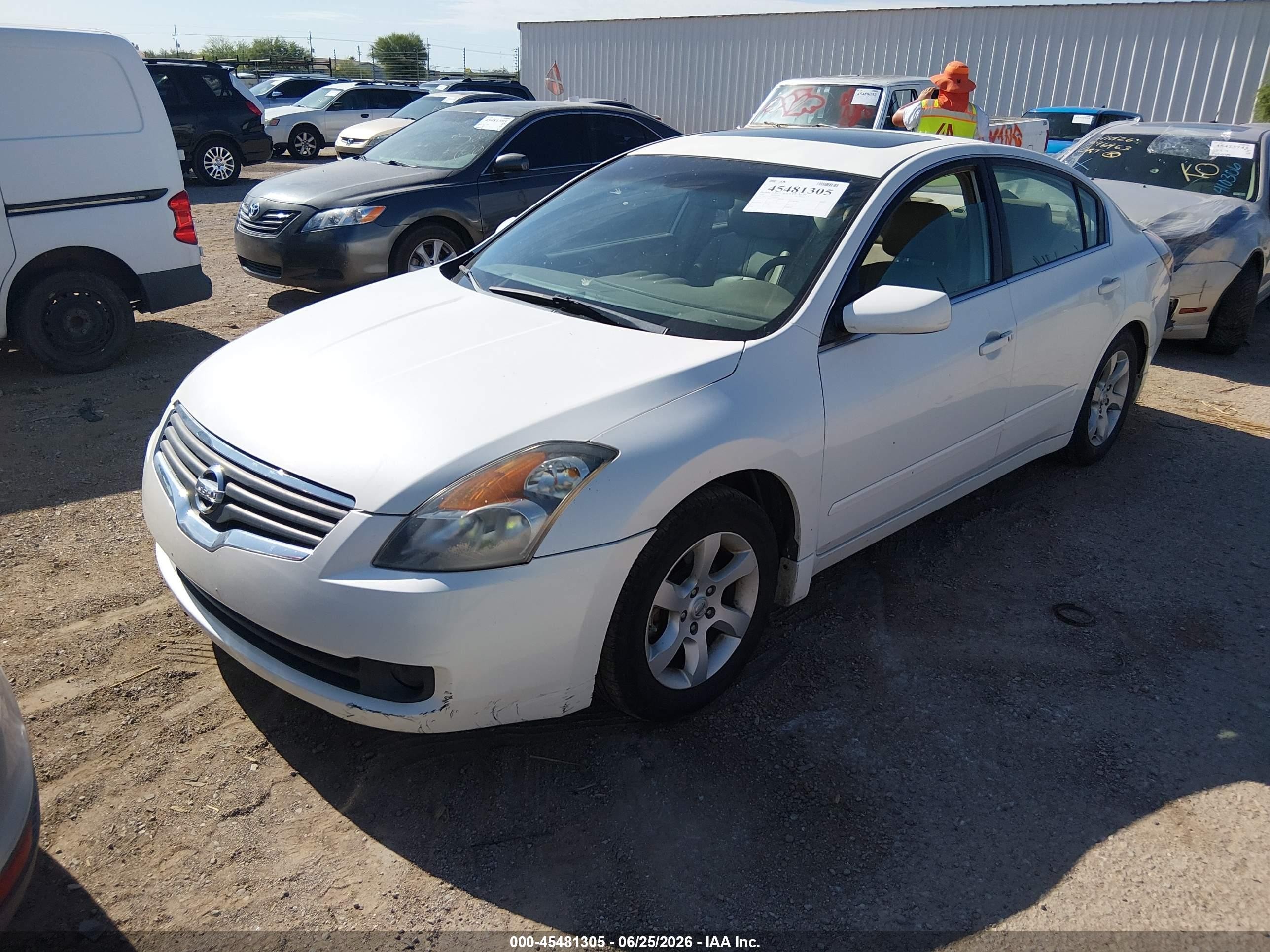 2008 Nissan Altima VIN 1N4AL21EX8N427577 IAAI salvage auction — Normal Wear, Clear-Dealer Only (Arizona), sold $775 on 2026-07-09 (photo 2)