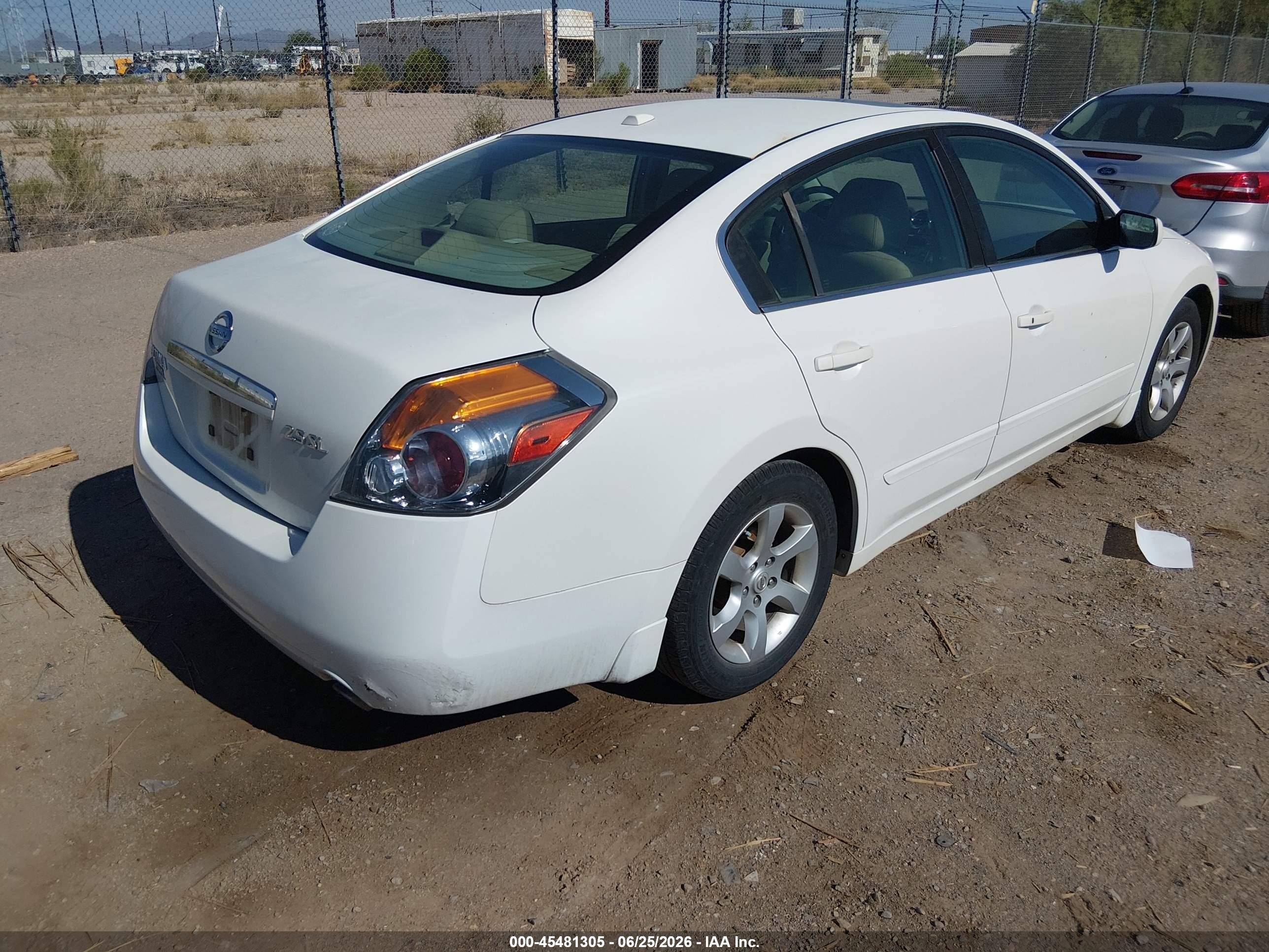2008 Nissan Altima VIN 1N4AL21EX8N427577 IAAI salvage auction — Normal Wear, Clear-Dealer Only (Arizona), sold $775 on 2026-07-09 (photo 4)