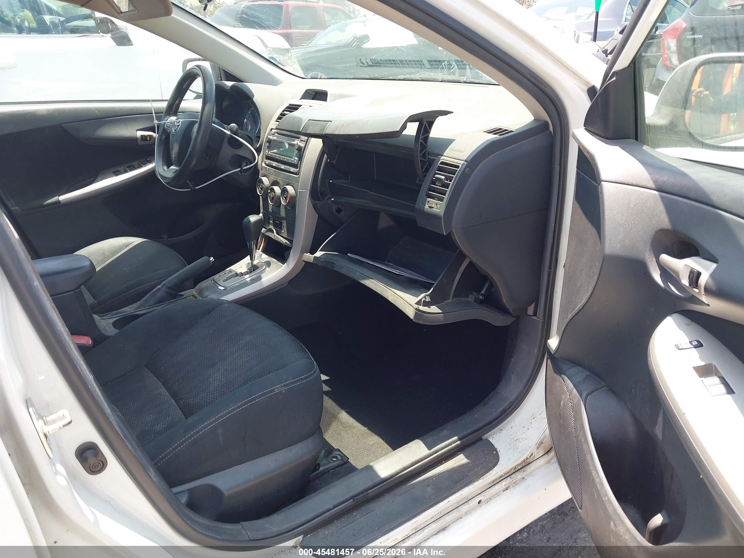 2012 Toyota Corolla VIN 5YFBU4EE3CP026997 IAAI salvage auction — Normal Wear, Salvage (California), sold $1,000 on 2026-07-09 (photo 5)