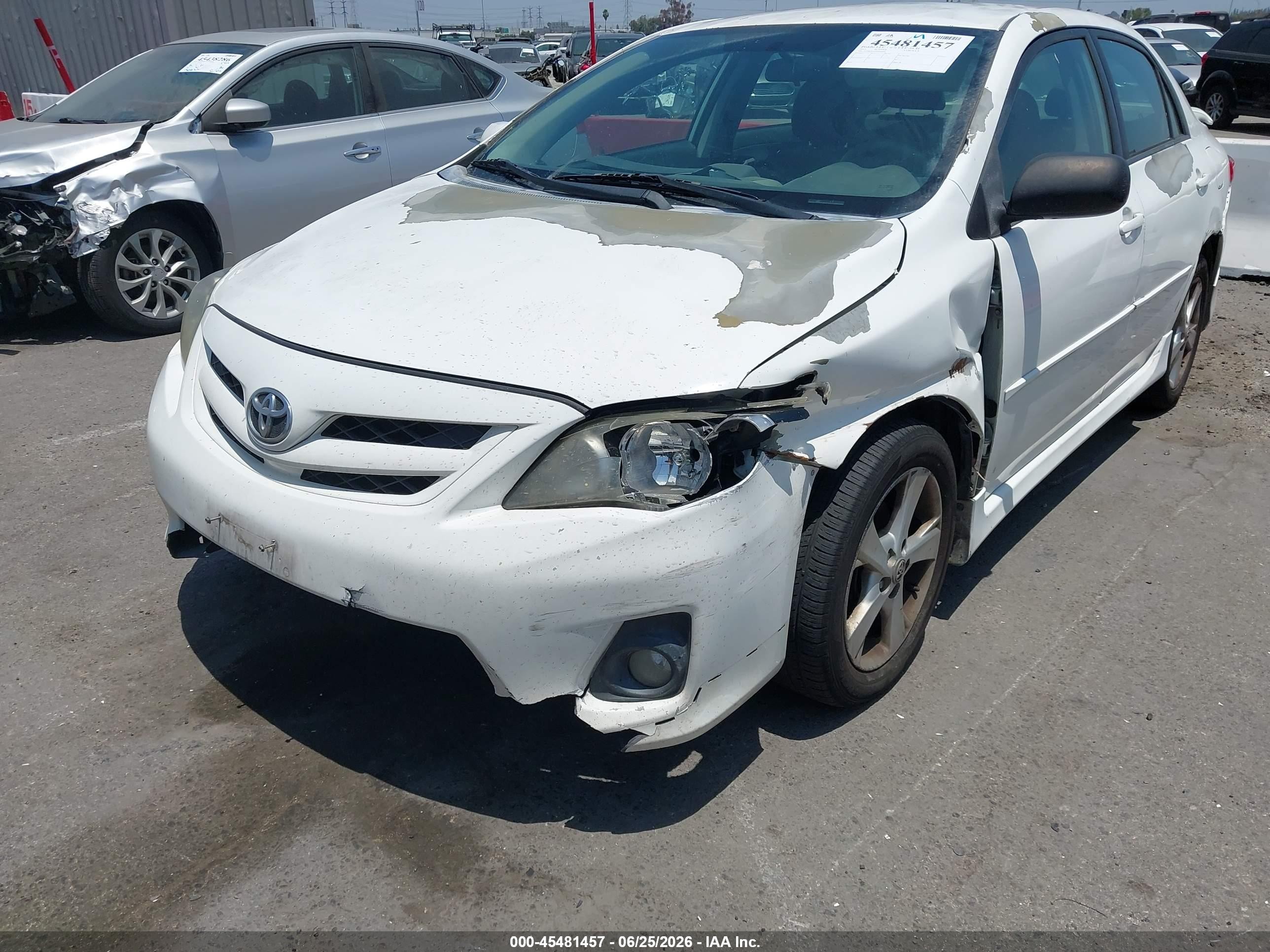2012 Toyota Corolla VIN 5YFBU4EE3CP026997 IAAI salvage auction — Normal Wear, Salvage (California), sold $1,000 on 2026-07-09 (photo 6)