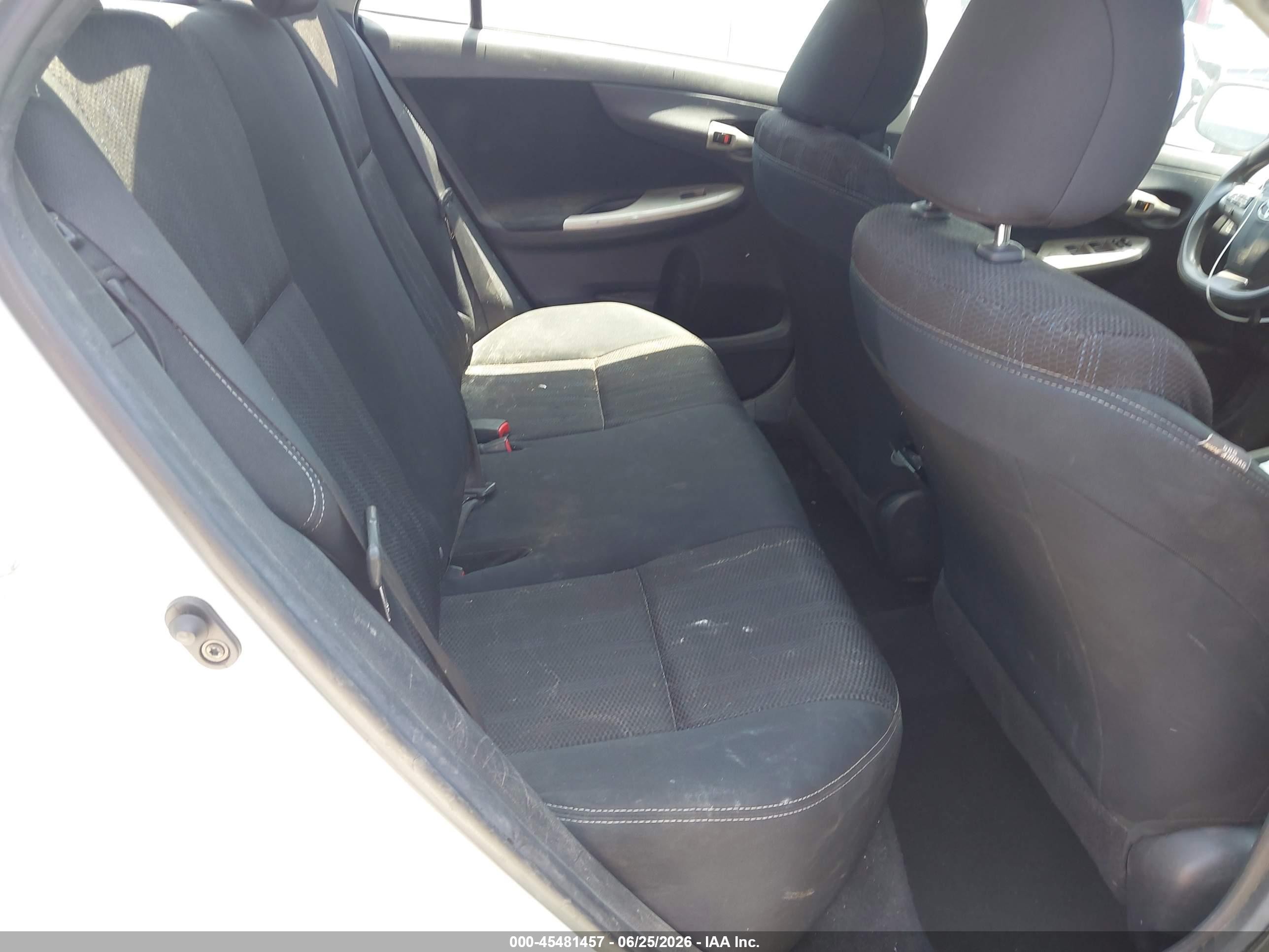 2012 Toyota Corolla VIN 5YFBU4EE3CP026997 IAAI salvage auction — Normal Wear, Salvage (California), sold $1,000 on 2026-07-09 (photo 8)