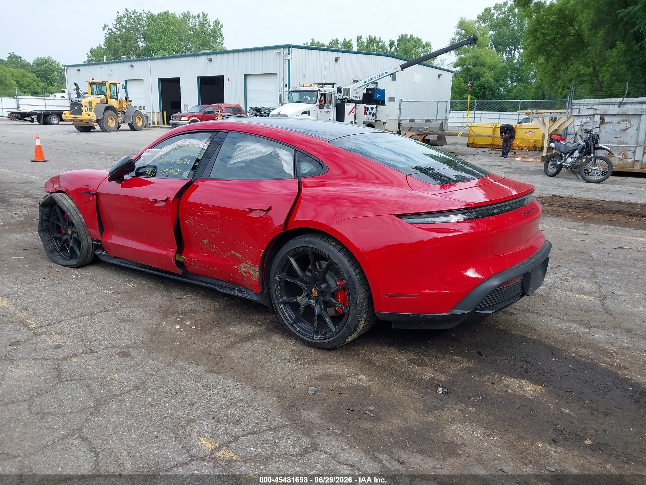2023 Porsche Taycan VIN WP0AD2Y16PSA47181 IAAI salvage auction — Unknown, Scrap (Michigan), sold $25,000 on 2026-08-10 (photo 3)