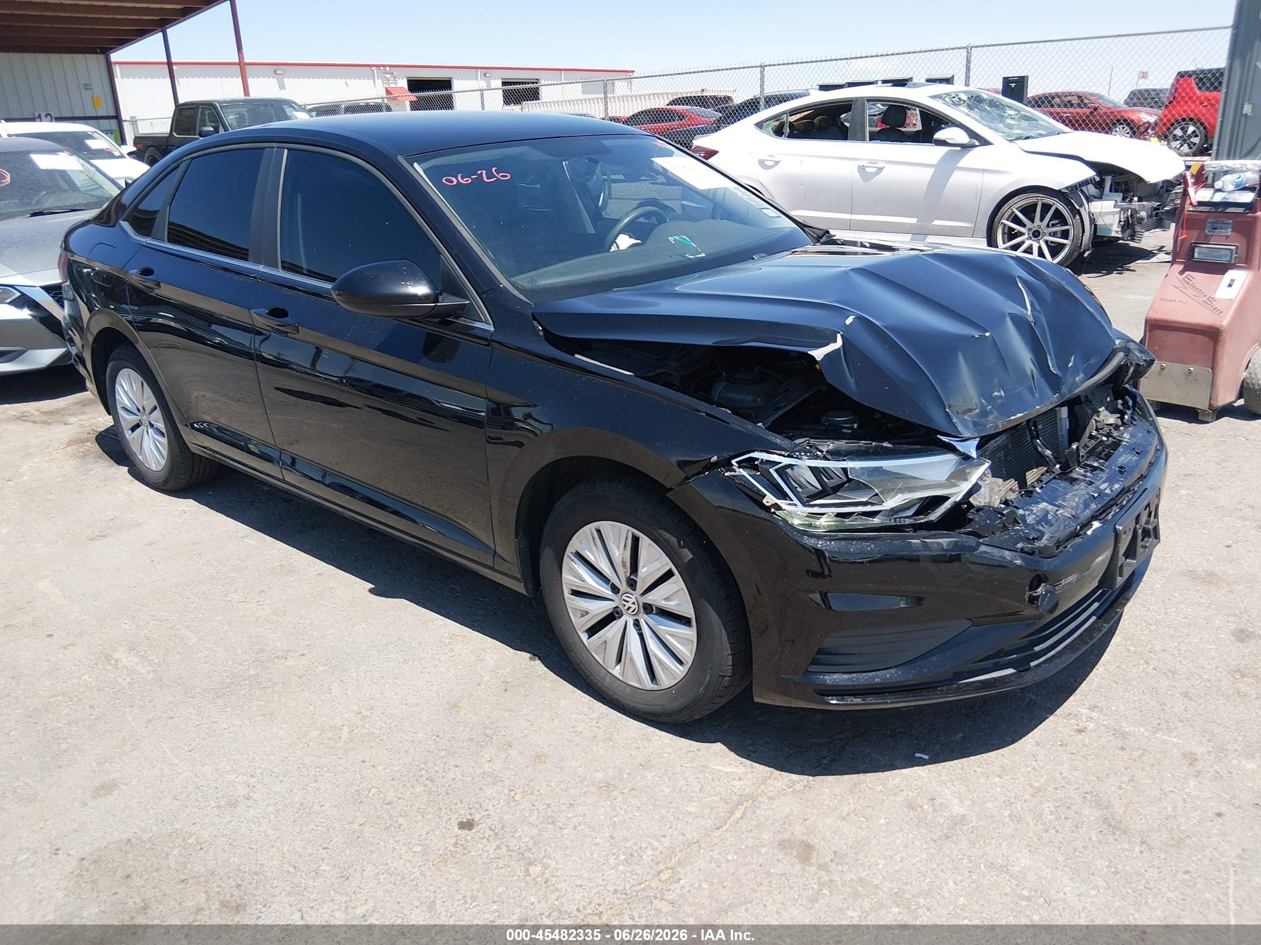 2019 Volkswagen Jetta VIN 3VWCB7BU2KM128155 IAAI salvage auction — Front End, Original (Texas), sold $3,400 on 2026-10-05 (photo 1)