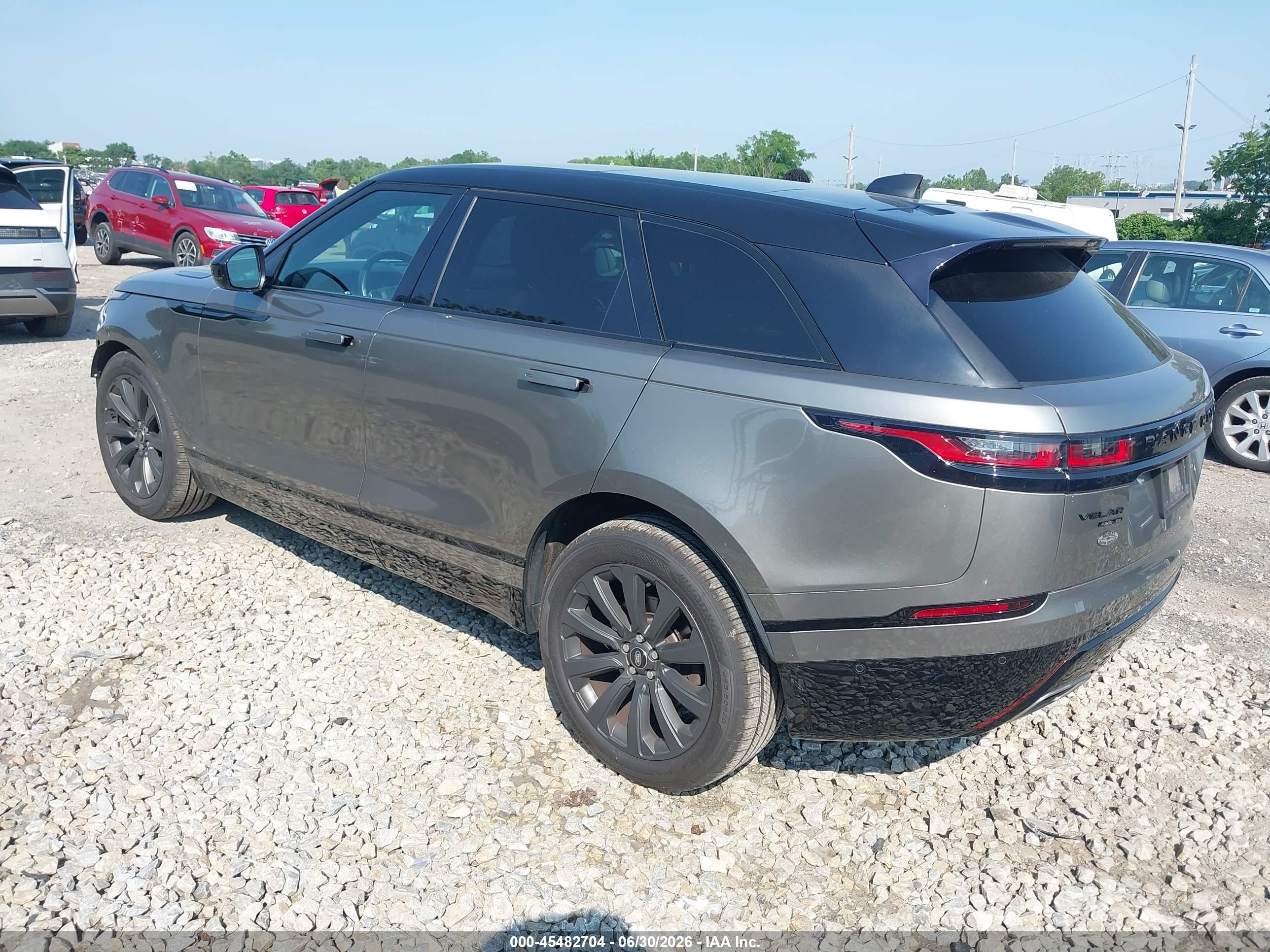 2019 Land rover Range rover velar VIN SALYL2EV9KA791340 IAAI salvage auction — Unknown, Salvage (Pennsylvania), sold $12,500 on 2026-08-14 (photo 3)