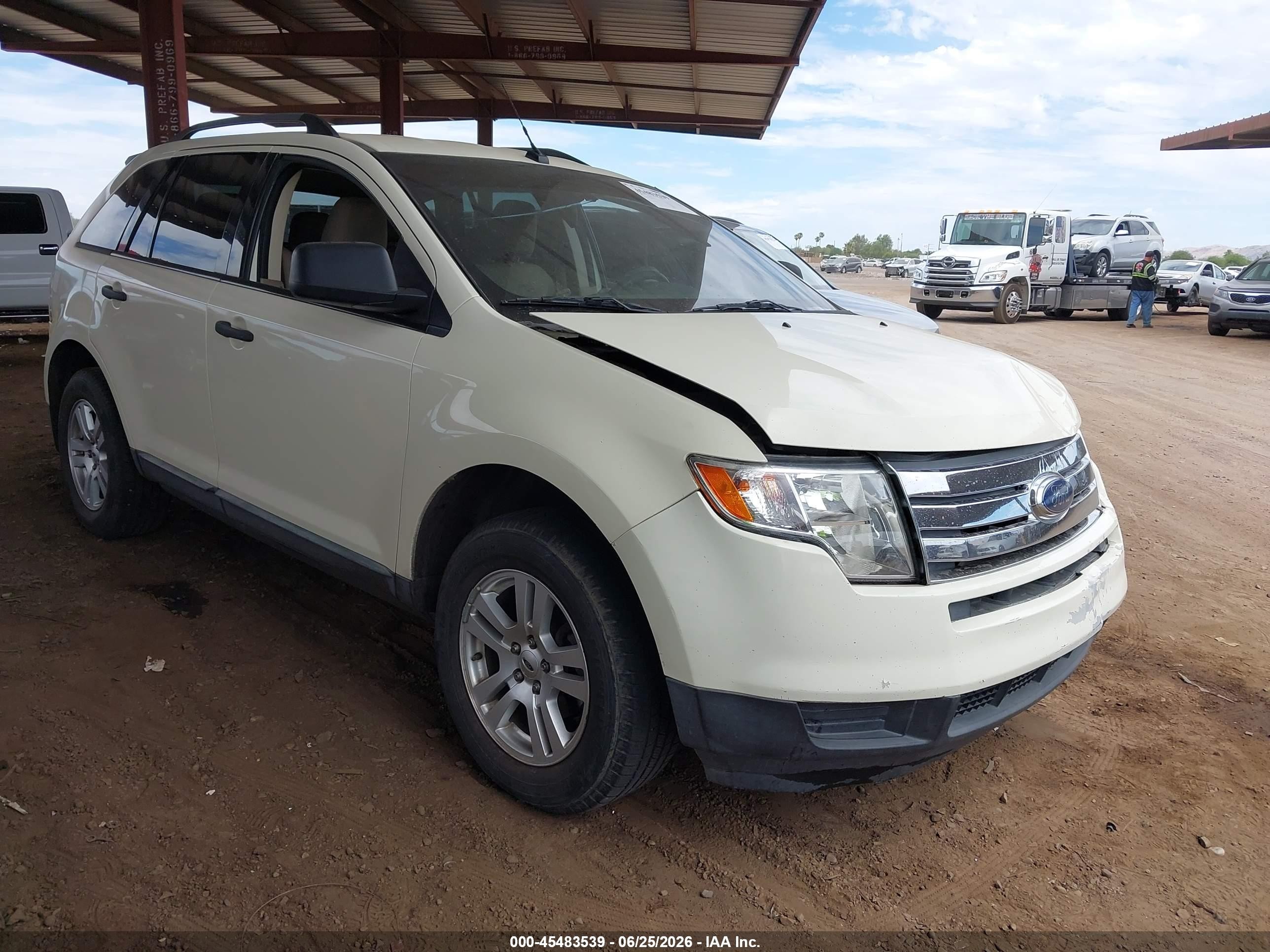 2007 Ford Edge VIN 2FMDK36C97BB56900 IAAI salvage auction — Front End, Salvage (Arizona), sold $700 on 2026-07-11 (photo 1)
