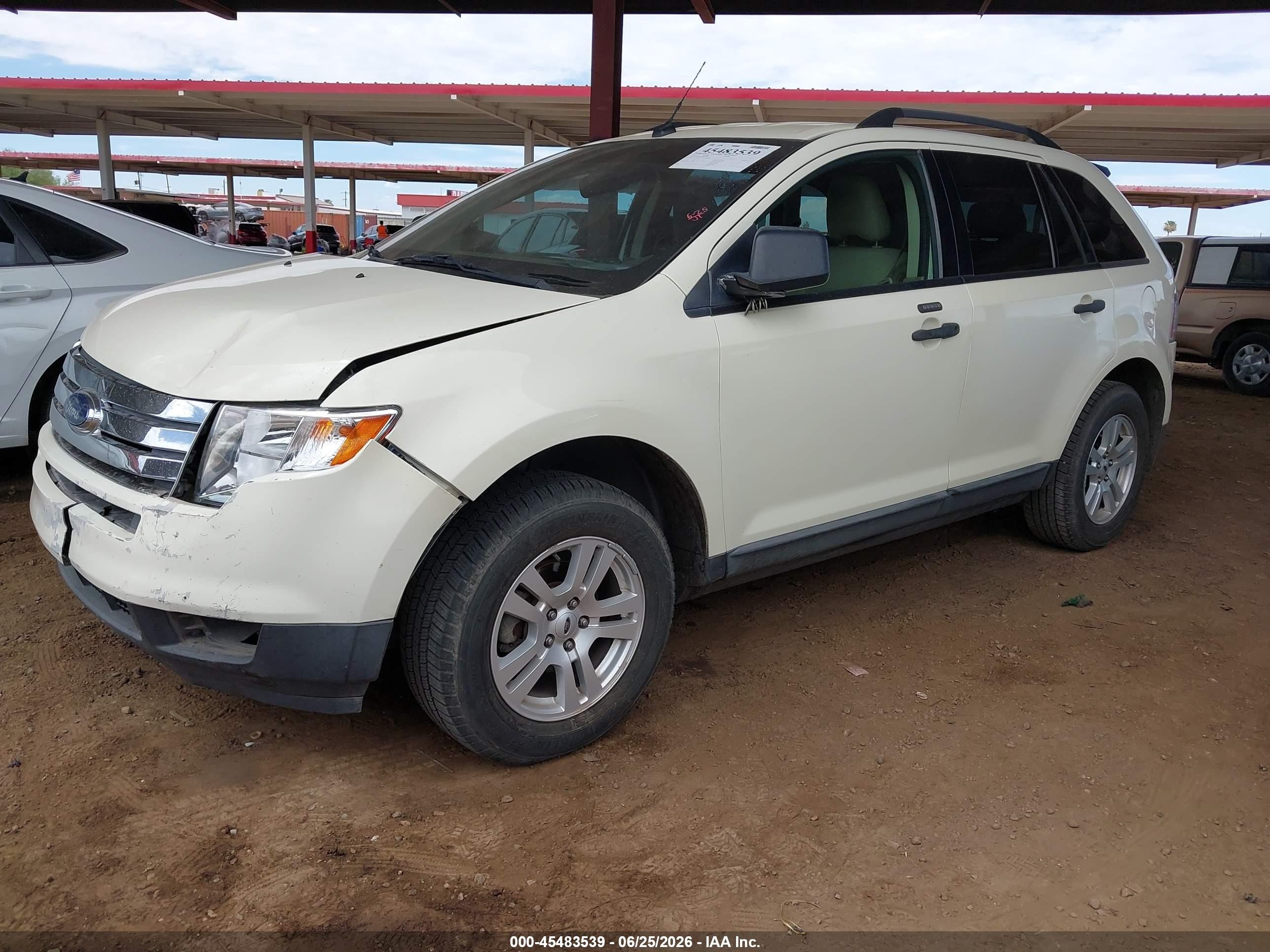 2007 Ford Edge VIN 2FMDK36C97BB56900 IAAI salvage auction — Front End, Salvage (Arizona), sold $700 on 2026-07-11 (photo 2)