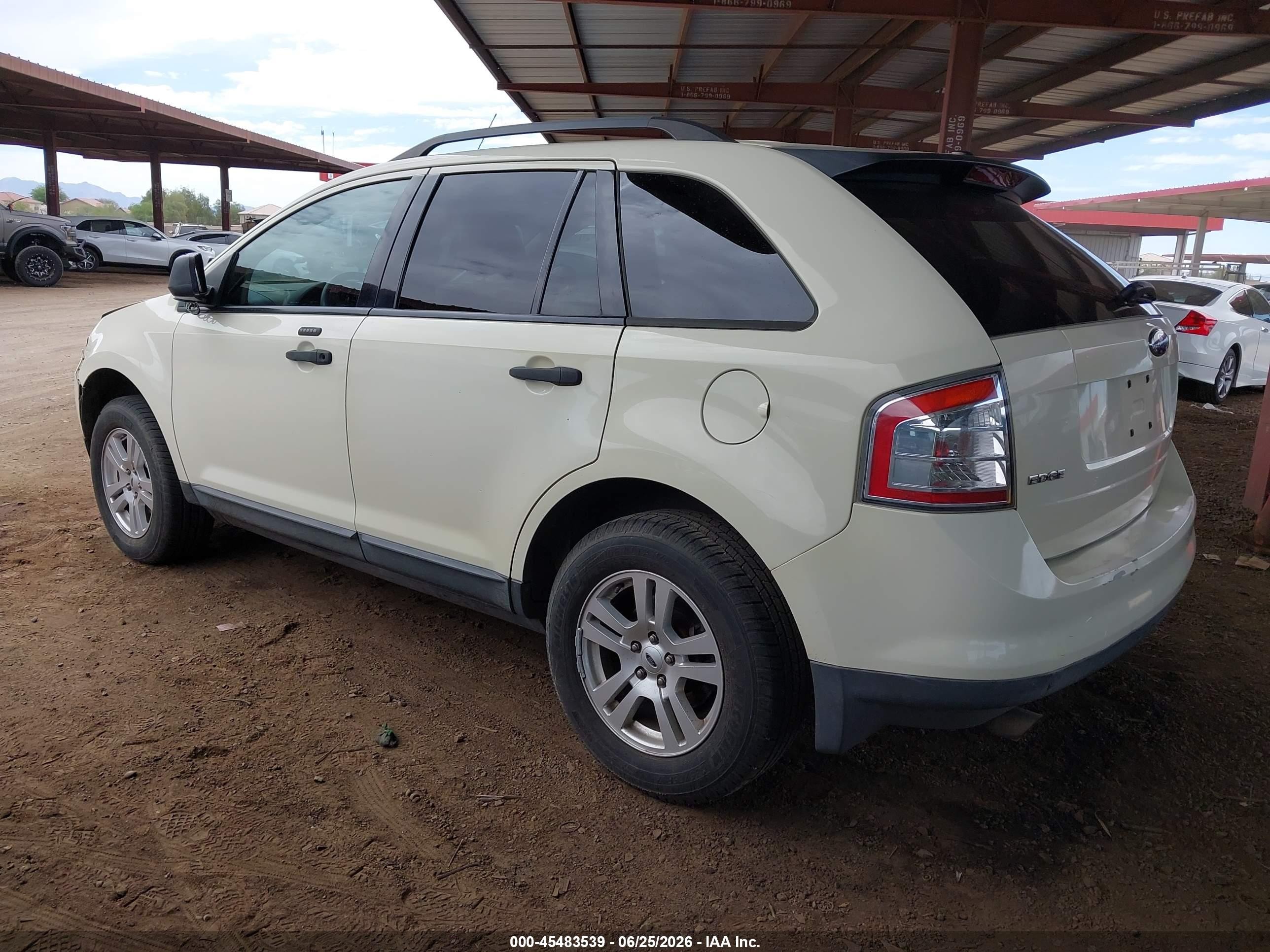 2007 Ford Edge VIN 2FMDK36C97BB56900 IAAI salvage auction — Front End, Salvage (Arizona), sold $700 on 2026-07-11 (photo 3)