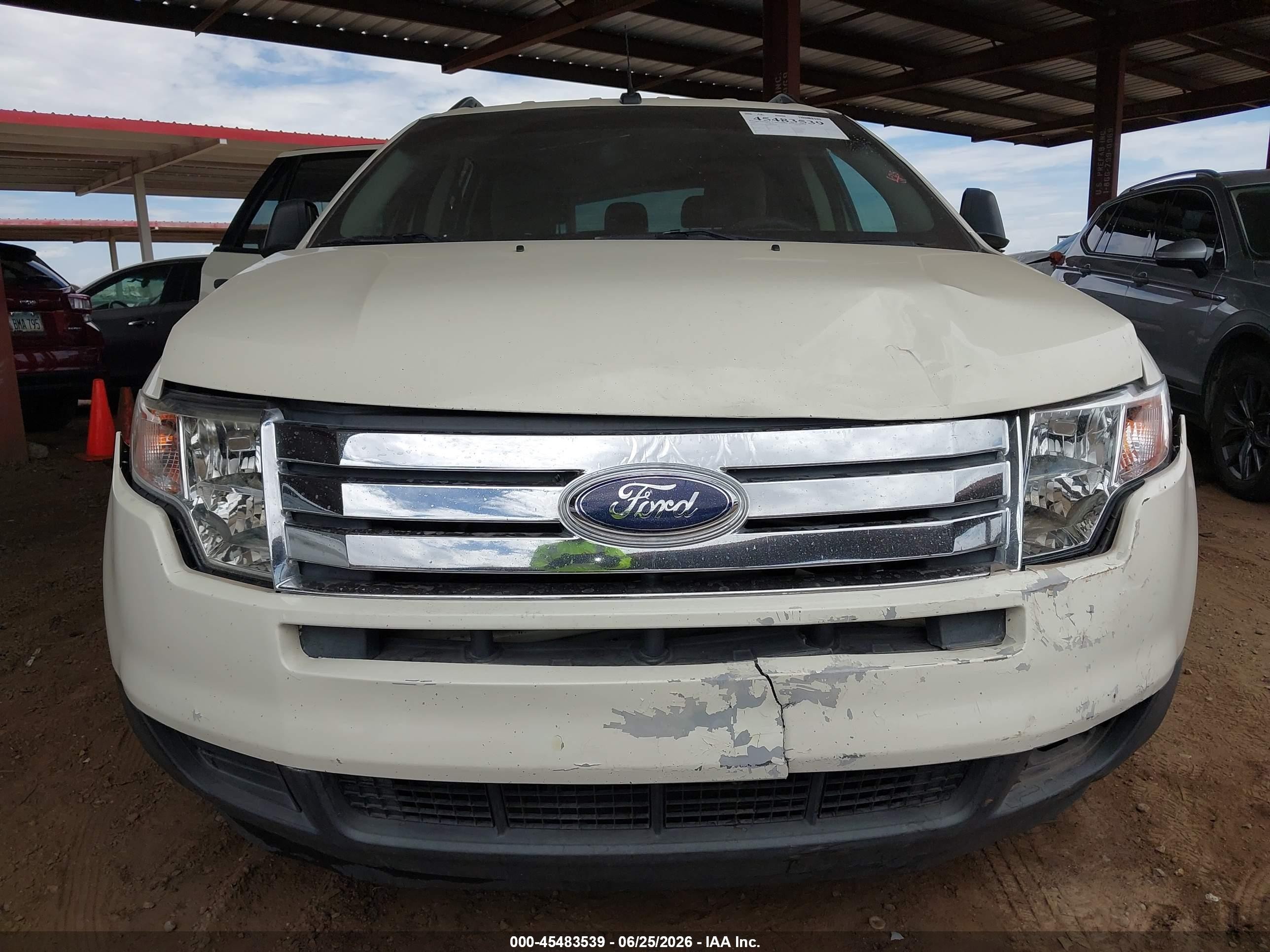 2007 Ford Edge VIN 2FMDK36C97BB56900 IAAI salvage auction — Front End, Salvage (Arizona), sold $700 on 2026-07-11 (photo 6)