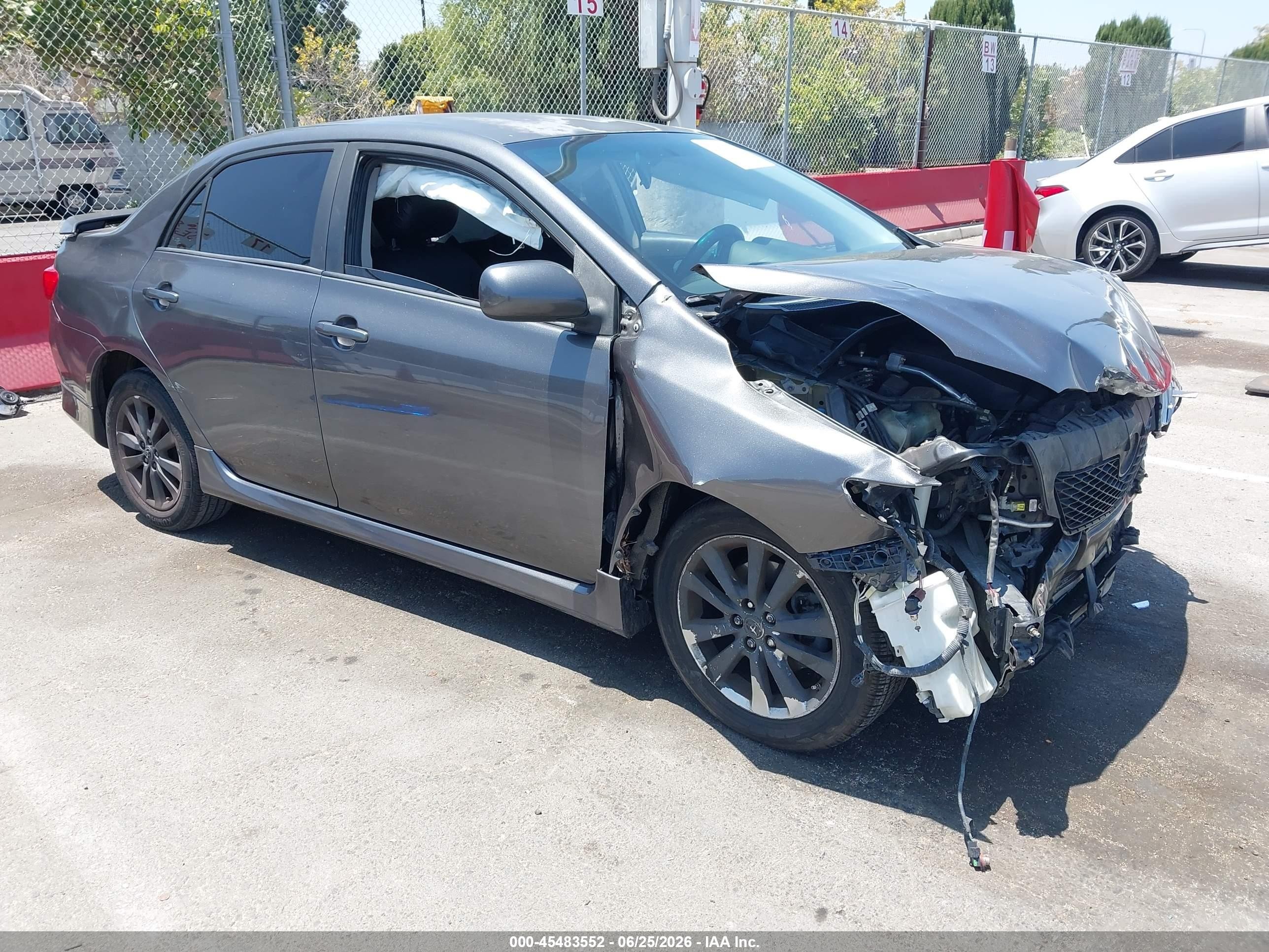 2010 Toyota Corolla VIN 2T1BU4EE6AC448369 IAAI salvage auction — Front End, Salvage (California), sold $650 on 2026-07-09 (photo 1)