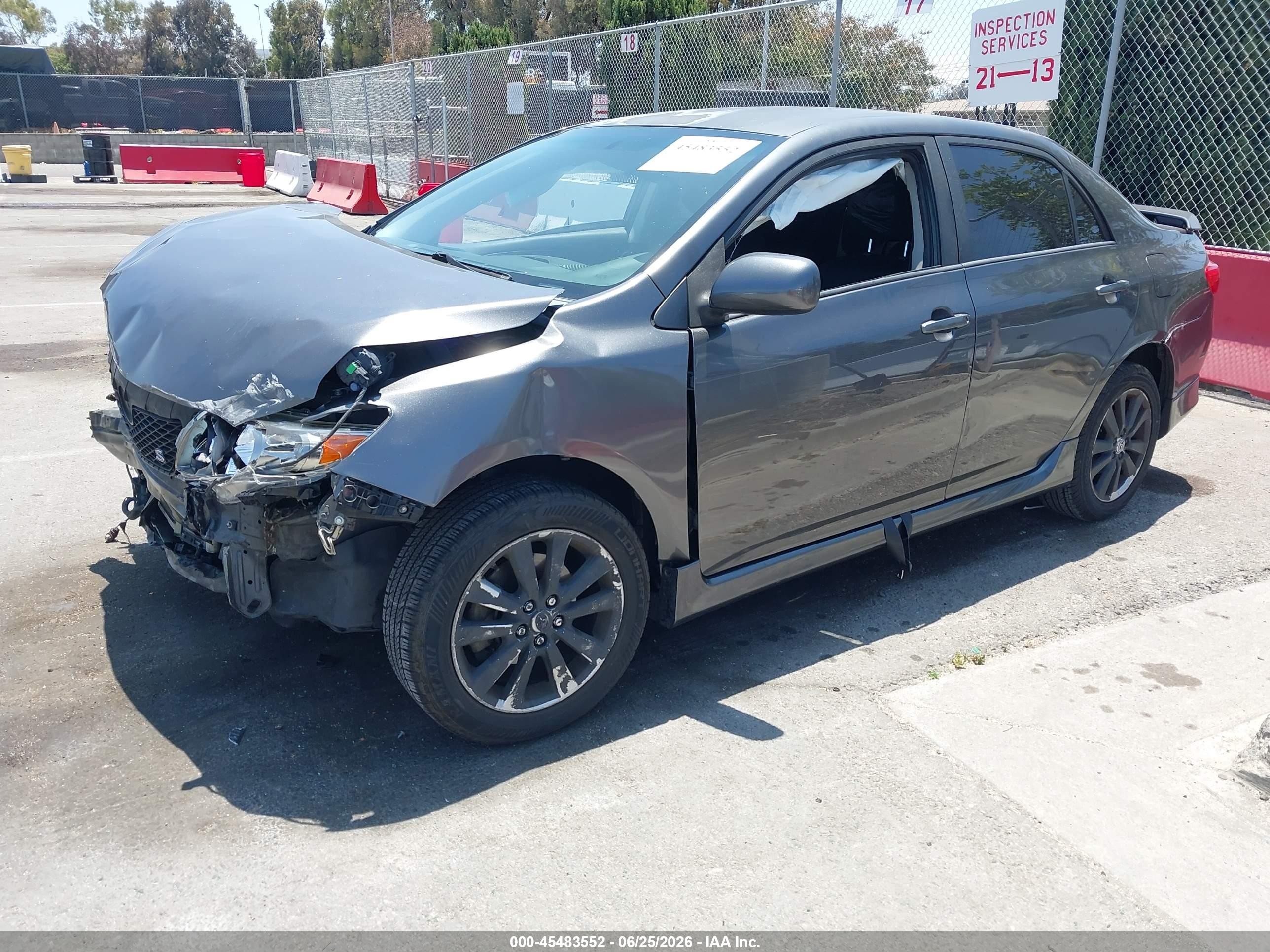 2010 Toyota Corolla VIN 2T1BU4EE6AC448369 IAAI salvage auction — Front End, Salvage (California), sold $650 on 2026-07-09 (photo 2)