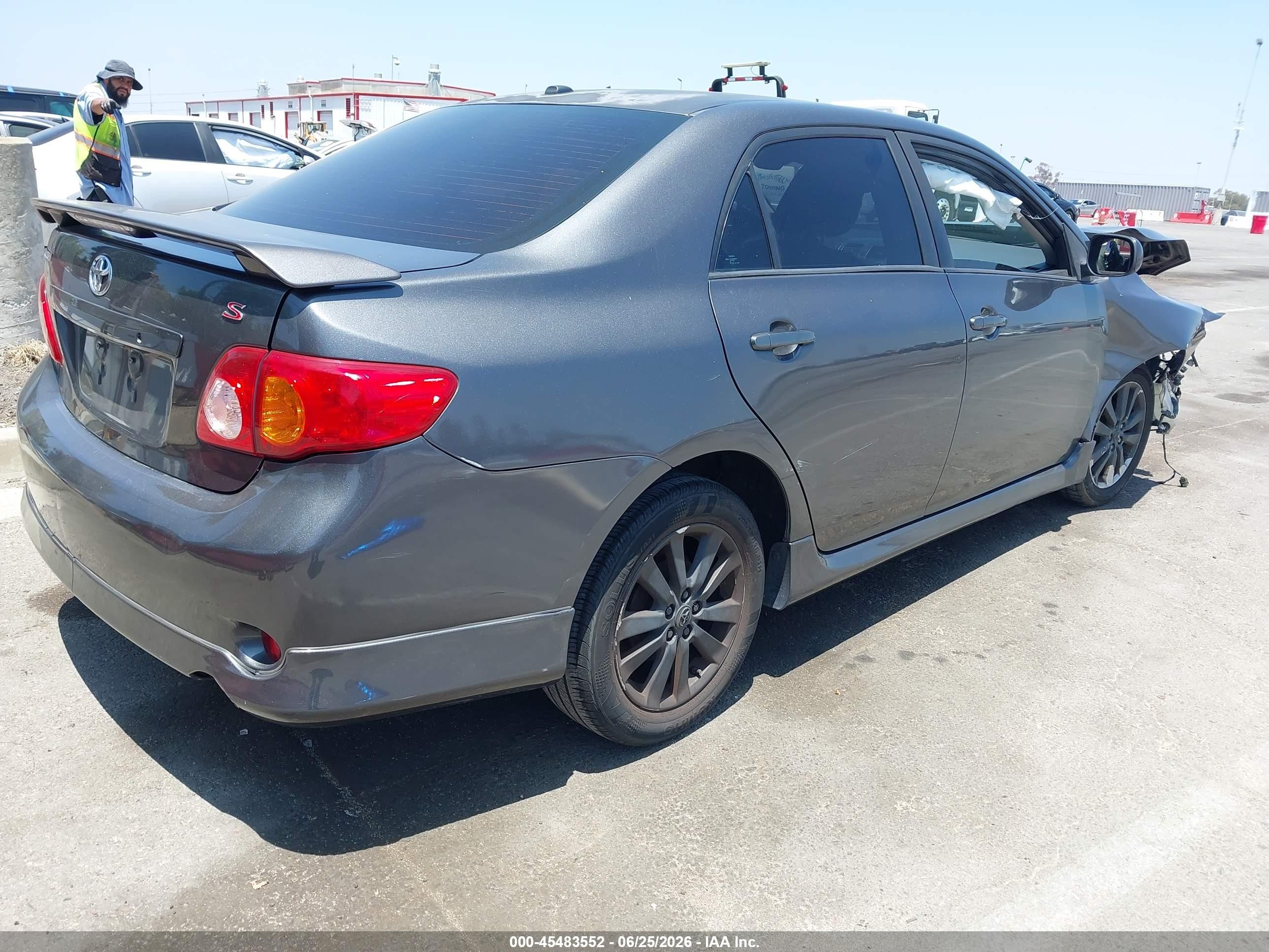 2010 Toyota Corolla VIN 2T1BU4EE6AC448369 IAAI salvage auction — Front End, Salvage (California), sold $650 on 2026-07-09 (photo 4)