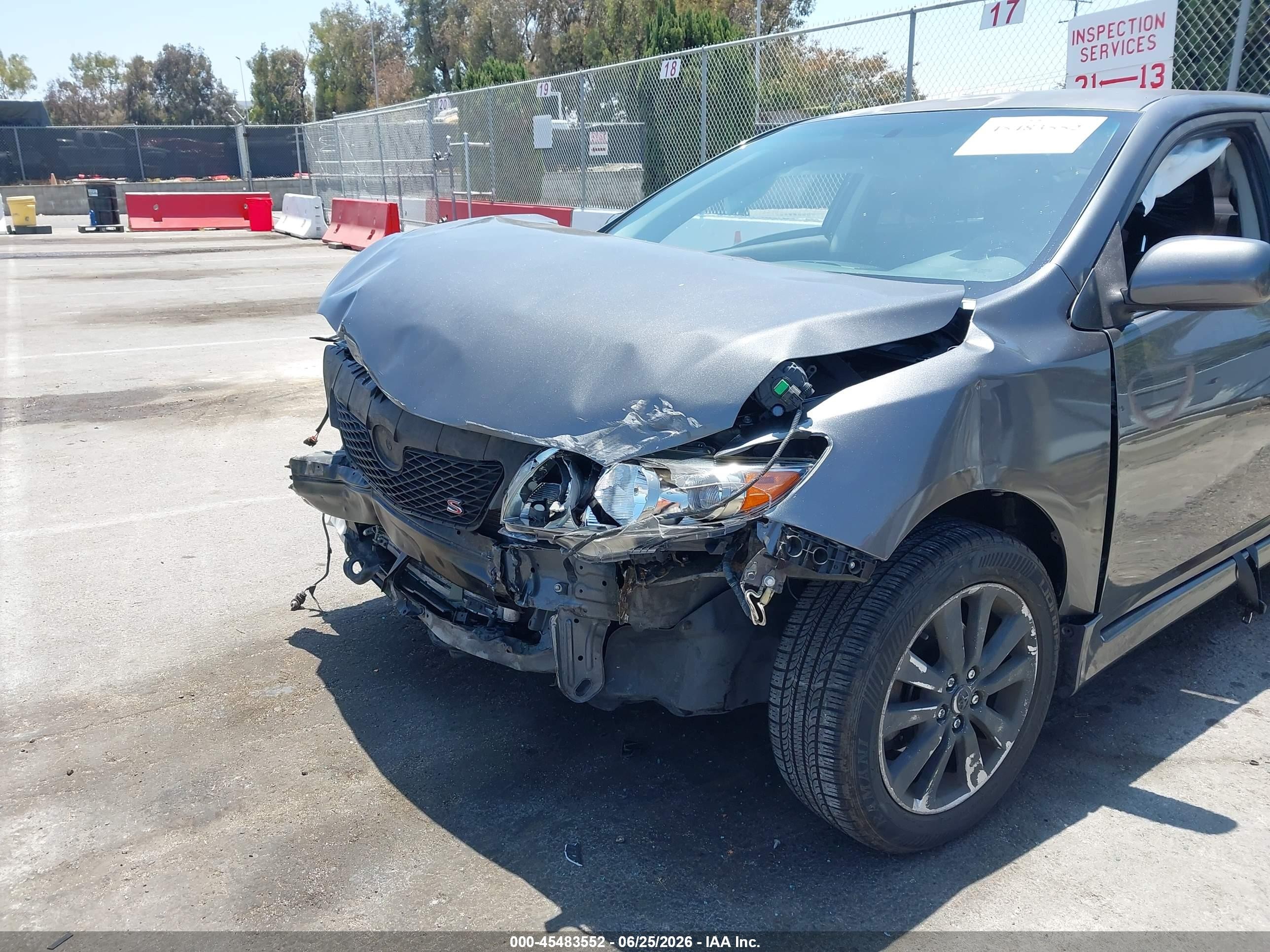 2010 Toyota Corolla VIN 2T1BU4EE6AC448369 IAAI salvage auction — Front End, Salvage (California), sold $650 on 2026-07-09 (photo 6)