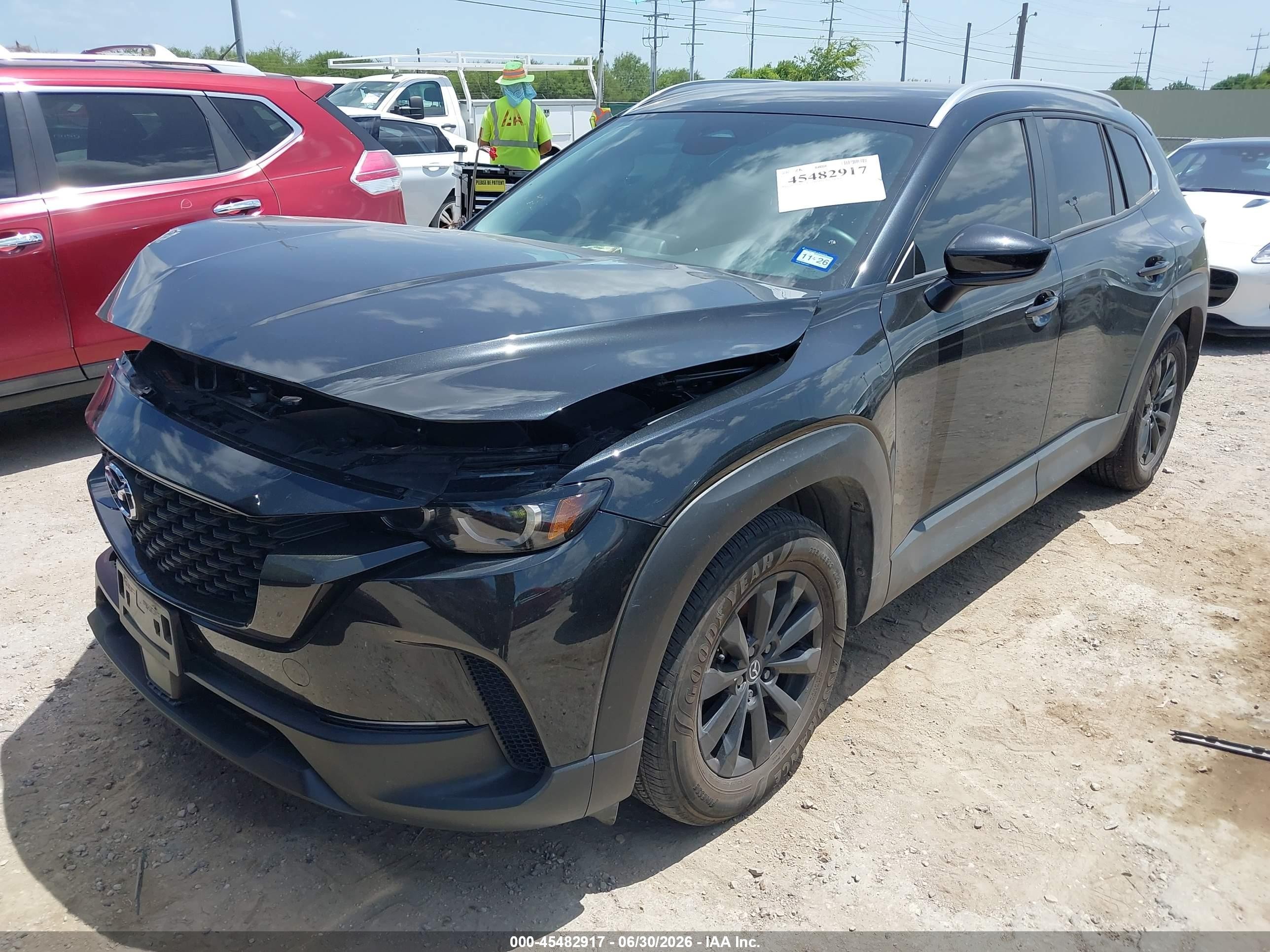 2025 Mazda Cx-50 VIN 7MMVABAM7SN327369 IAAI salvage auction — Front End, Original (Texas), sold $4,650 on 2026-09-16 (photo 2)