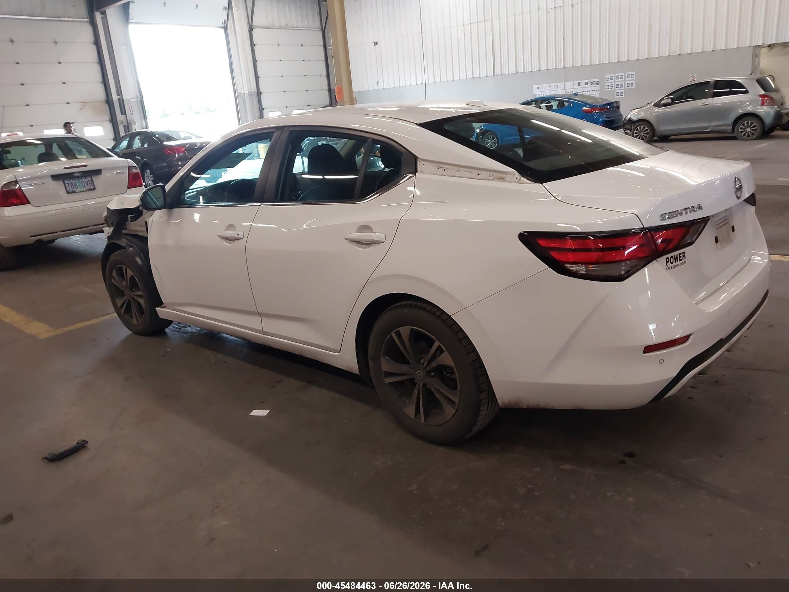 2022 Nissan Sentra VIN 3N1AB8CV2NY246777 IAAI salvage auction — Front End, Salvage (Oregon), sold $2,600 on 2026-09-05 (photo 3)